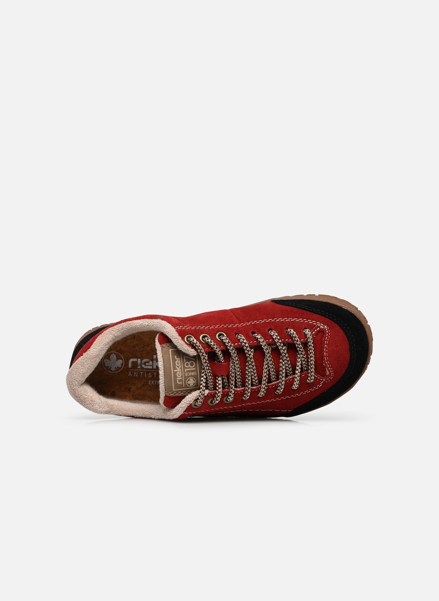 Lage sneakers 52303 dames rood Rieker Lage sneakers 52303 dames rood Schwarz/Mohn/Fango