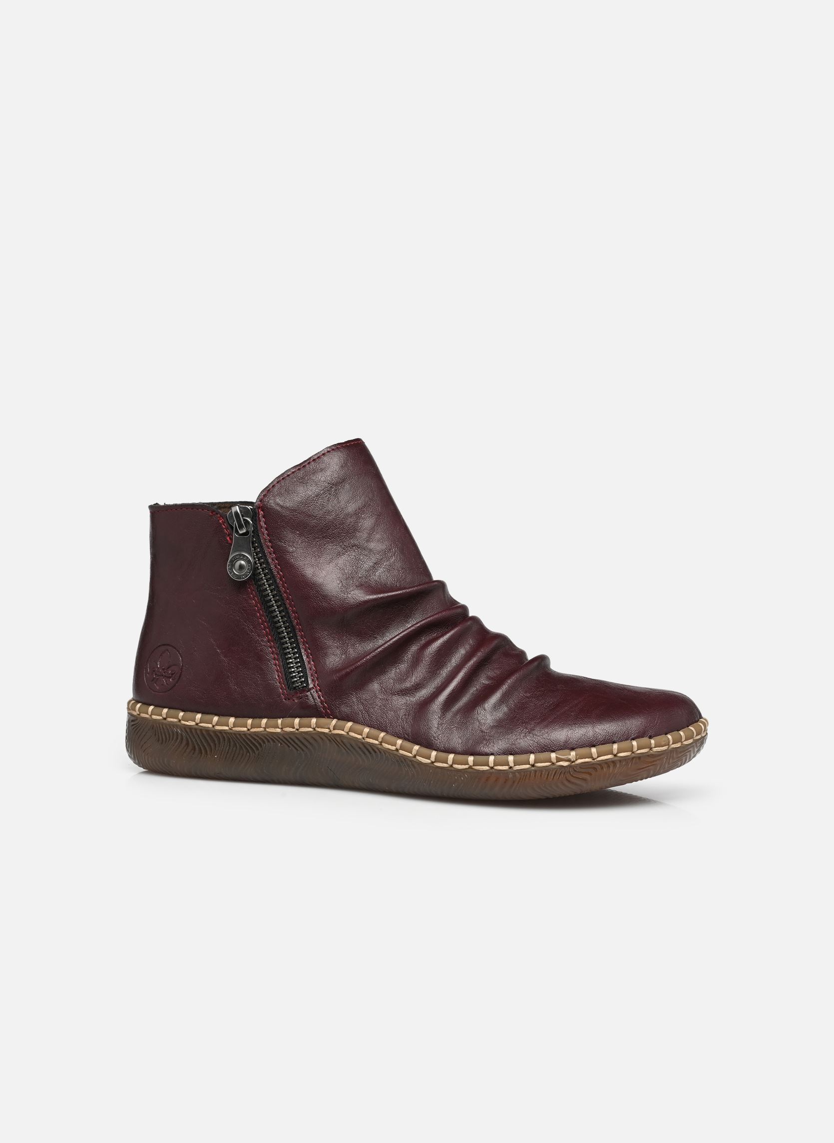 Bottines basses N2454 femme bordeaux Rieker Bottines basses N2454 femme bordeaux BROMBEER