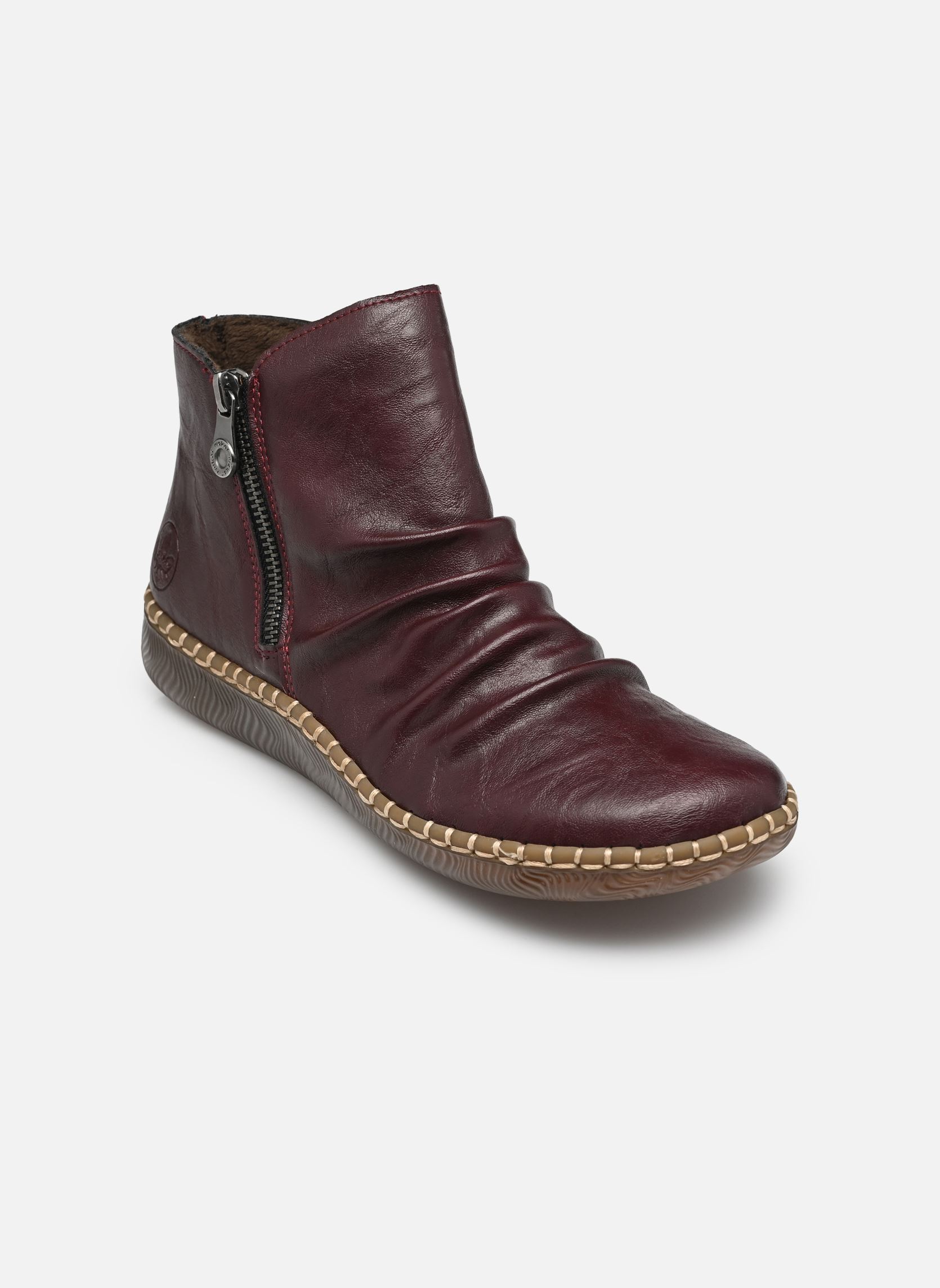 Bottines basses N2454 femme bordeaux Rieker Bottines basses N2454 femme bordeaux BROMBEER