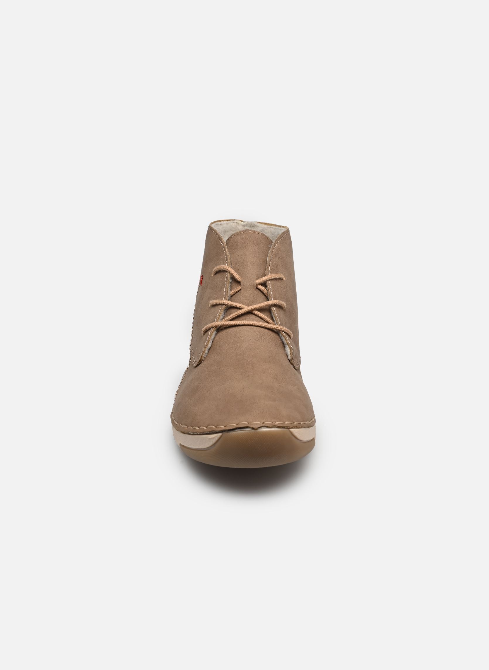 Veterlaarsjes 55929 dames beige Rieker Veterlaarsjes 55929 dames beige FANGO