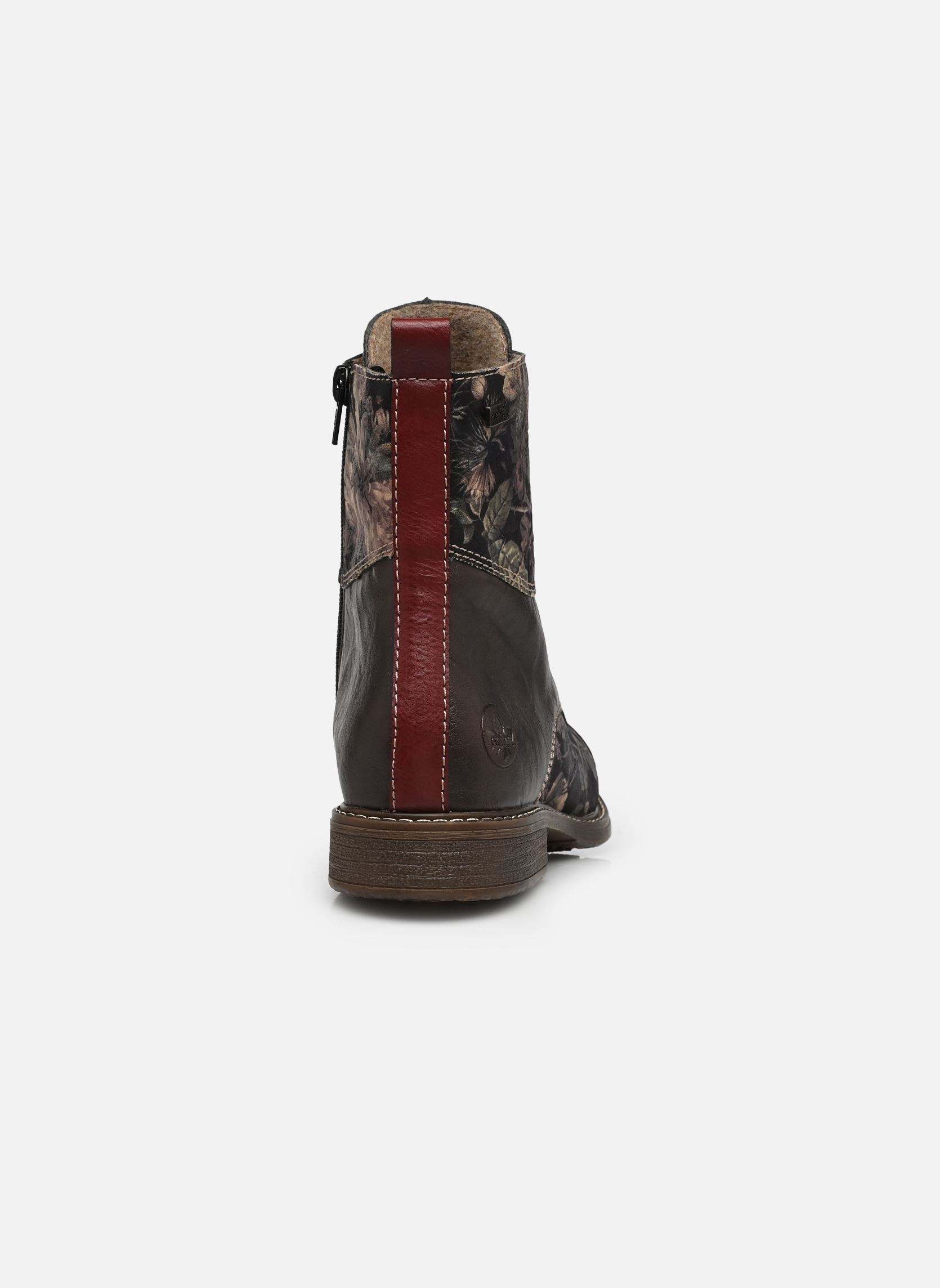 Bottines à lacets 74800 femme marron Rieker Bottines à lacets 74800 femme marron RANCHO/SCHWARZ-PASTELL/WINE