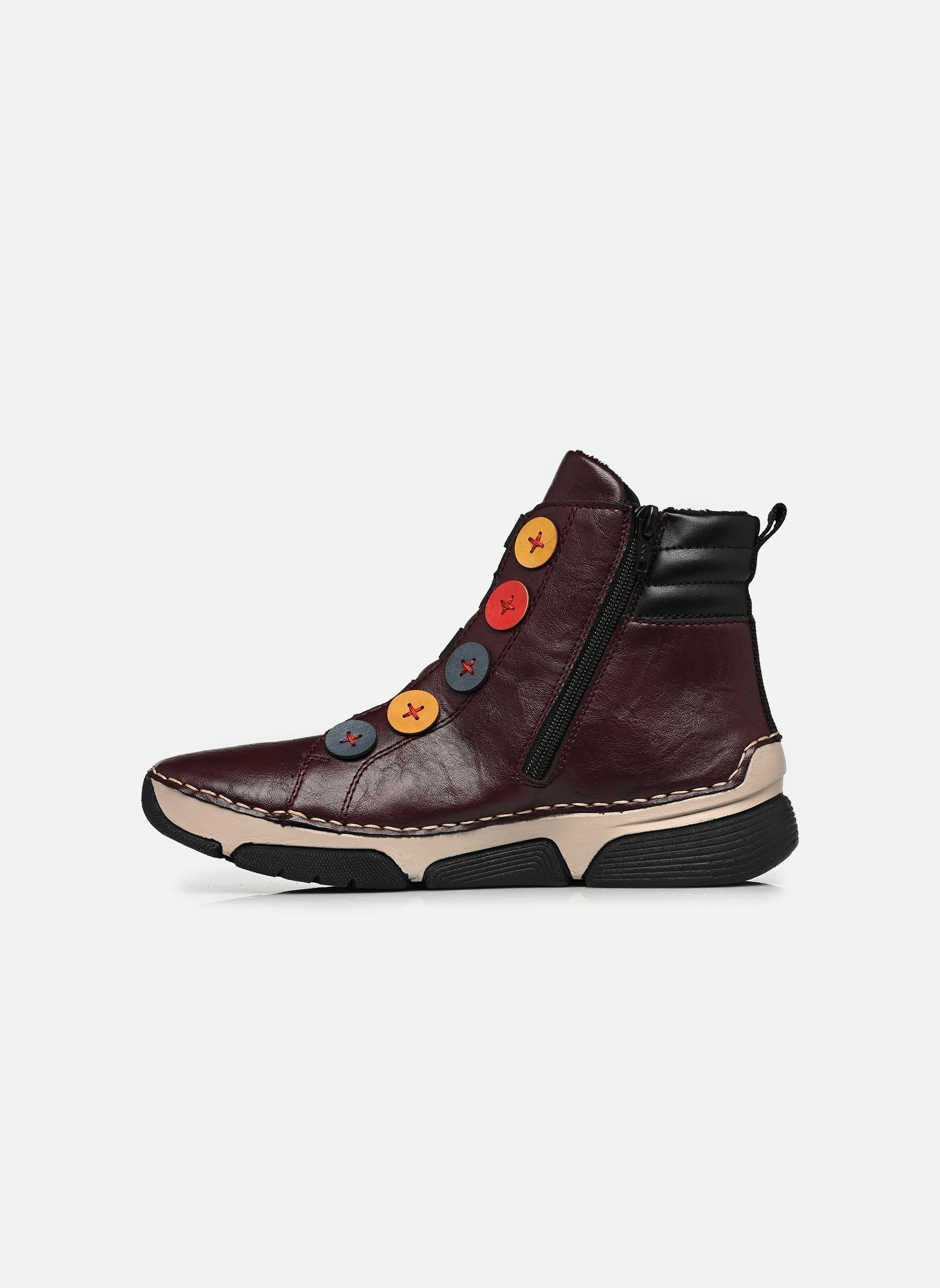 Hoge sneakers 45977 dames bordeaux Rieker Hoge sneakers 45977 dames bordeaux BROMBEER/ROYAL/HONIG/FLAMME/SC