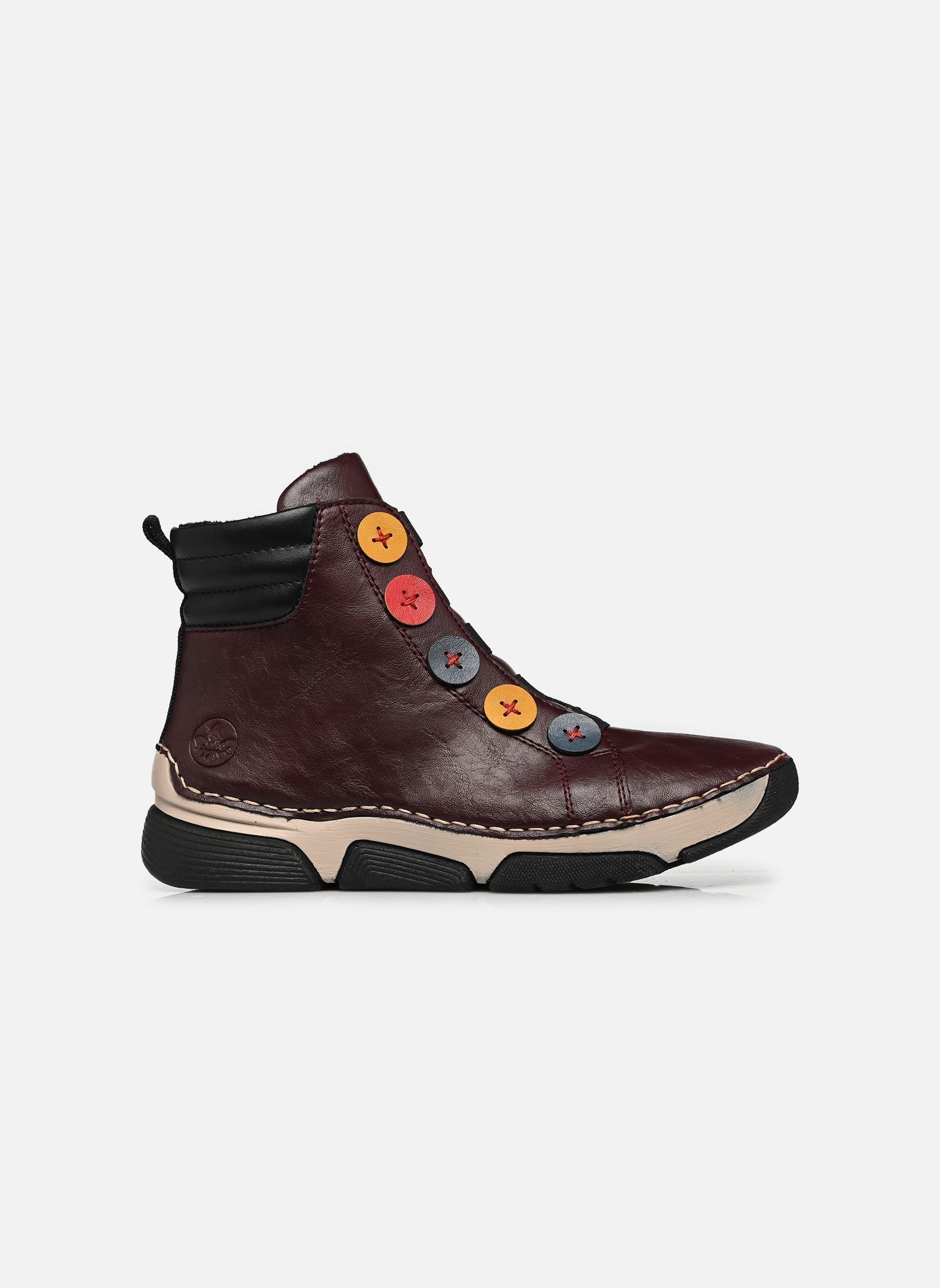 Hoge sneakers 45977 dames bordeaux Rieker Hoge sneakers 45977 dames bordeaux BROMBEER/ROYAL/HONIG/FLAMME/SC