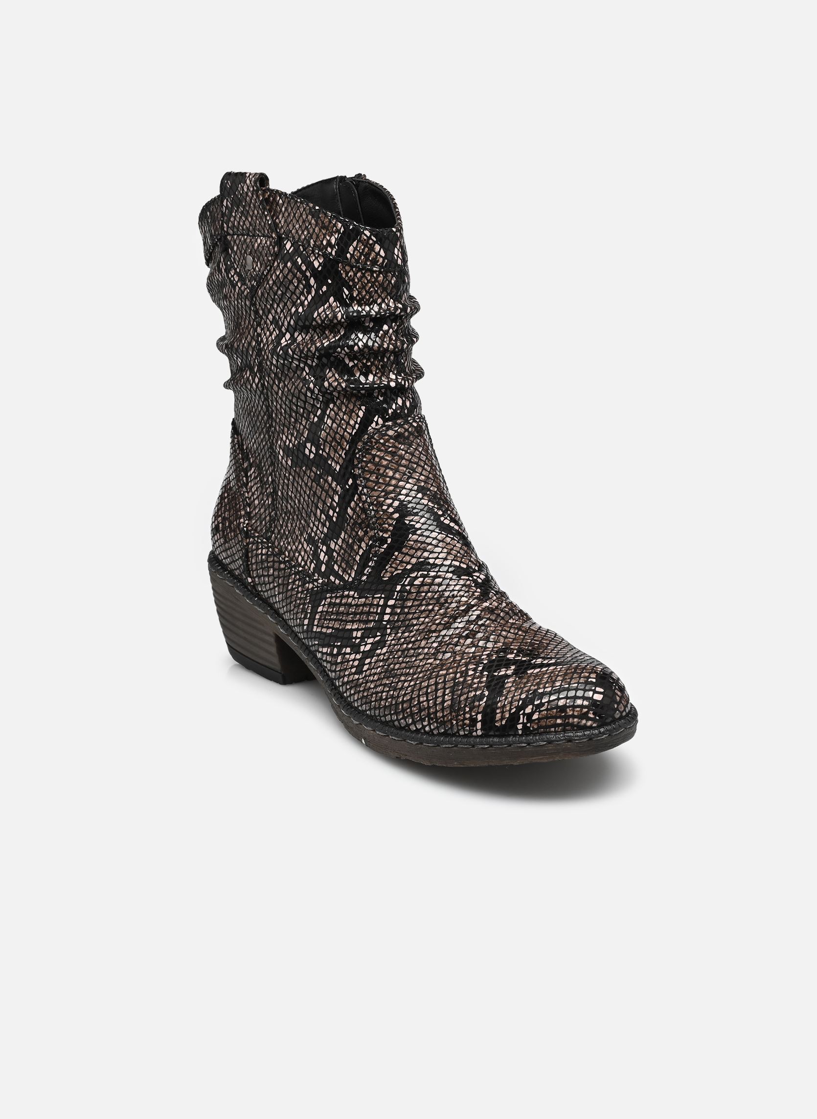 Bottines santiags 93770 femme marron Rieker Bottines santiags 93770 femme marron SCHWARZ-BRAUN