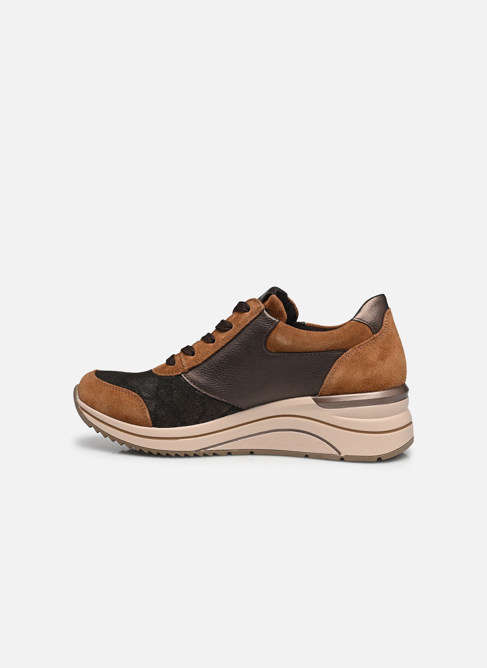 Lage sneakers D0T23 dames bruin Remonte Lage sneakers D0T23 dames bruin REH/SCHWARZ-GOLD/ANTIQUE/ANTIK