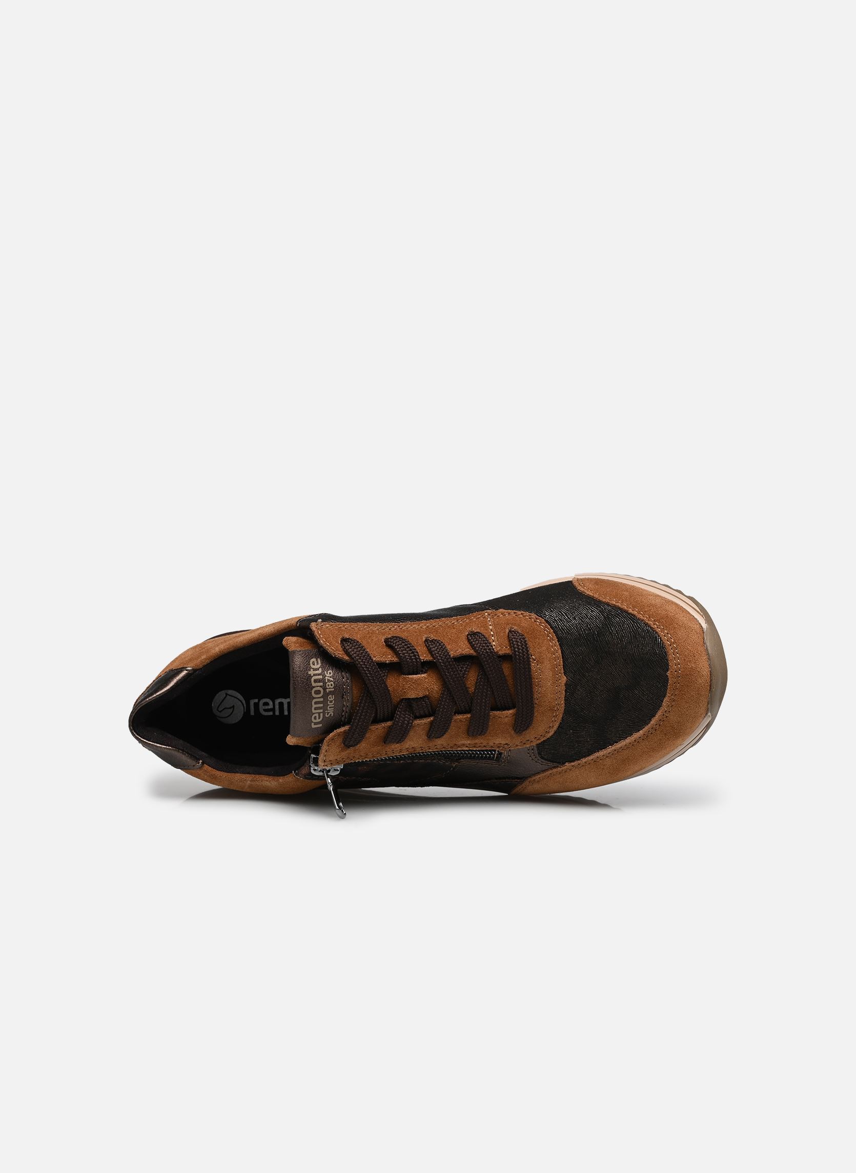 Lage sneakers D0T23 dames bruin Remonte Lage sneakers D0T23 dames bruin REH/SCHWARZ-GOLD/ANTIQUE/ANTIK