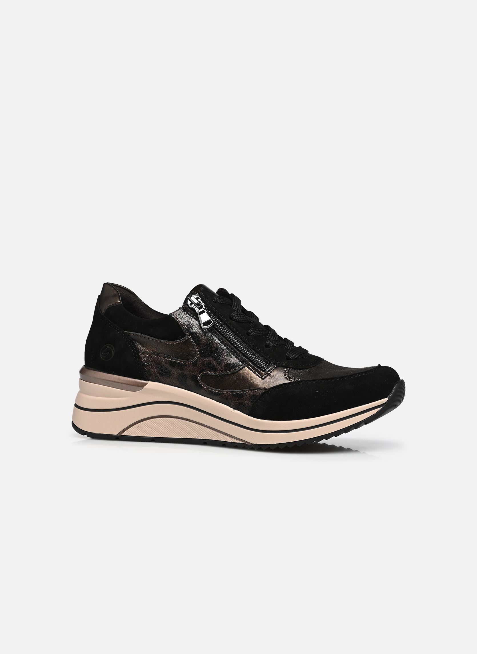 Lage sneakers D0T23 dames zwart Remonte Lage sneakers D0T23 dames zwart SCHWARZ/SCHWARZ-GOLD/ANTIK/GRA