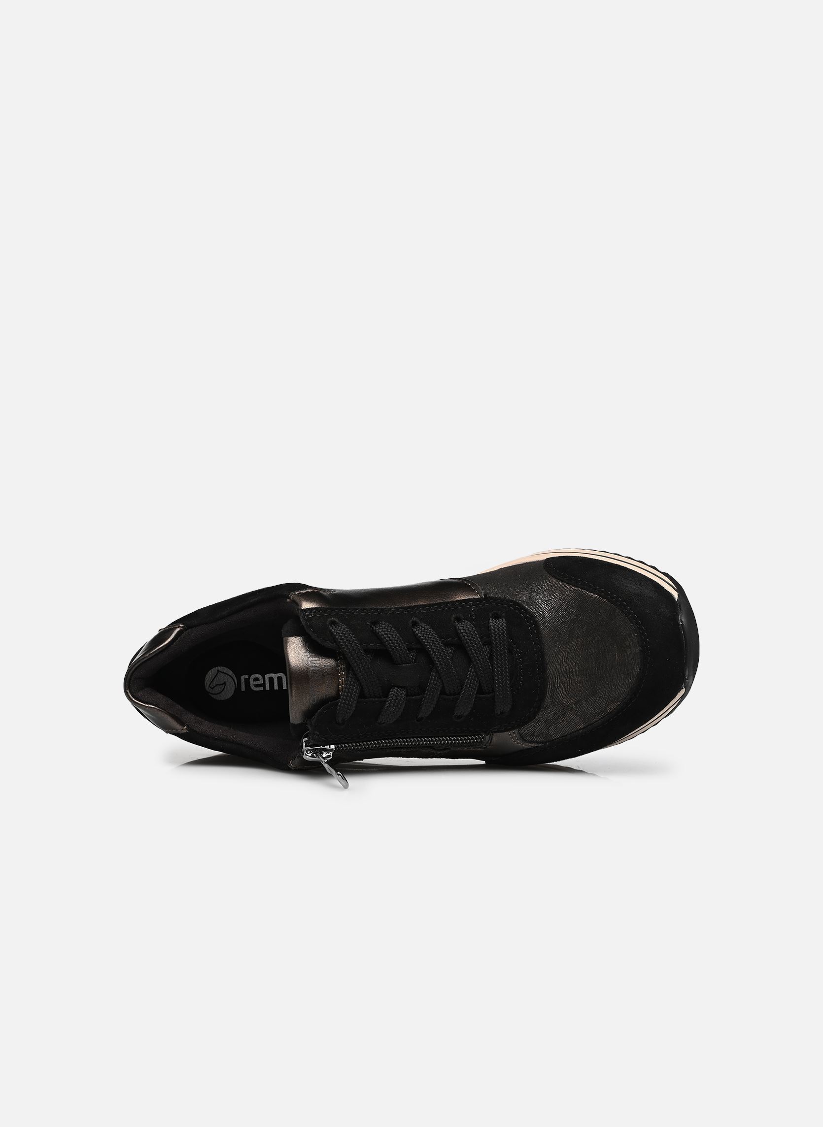 Lage sneakers D0T23 dames zwart Remonte Lage sneakers D0T23 dames zwart SCHWARZ/SCHWARZ-GOLD/ANTIK/GRA