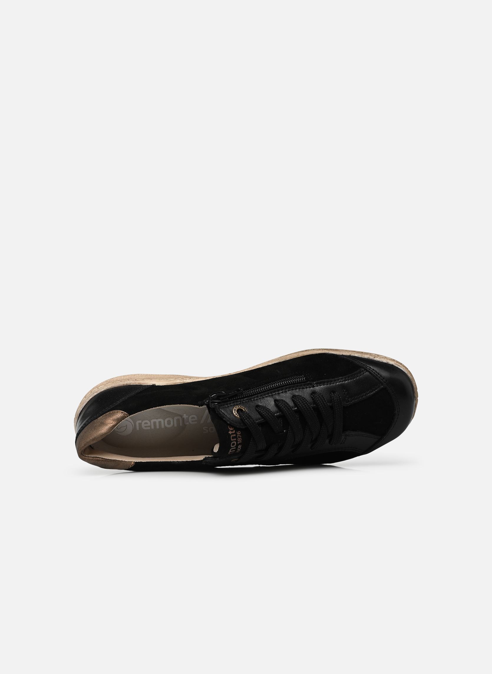 Baskets basses R1443 femme noir Remonte Baskets basses R1443 femme noir Schwarz/Schwarz/Bronze/Brown