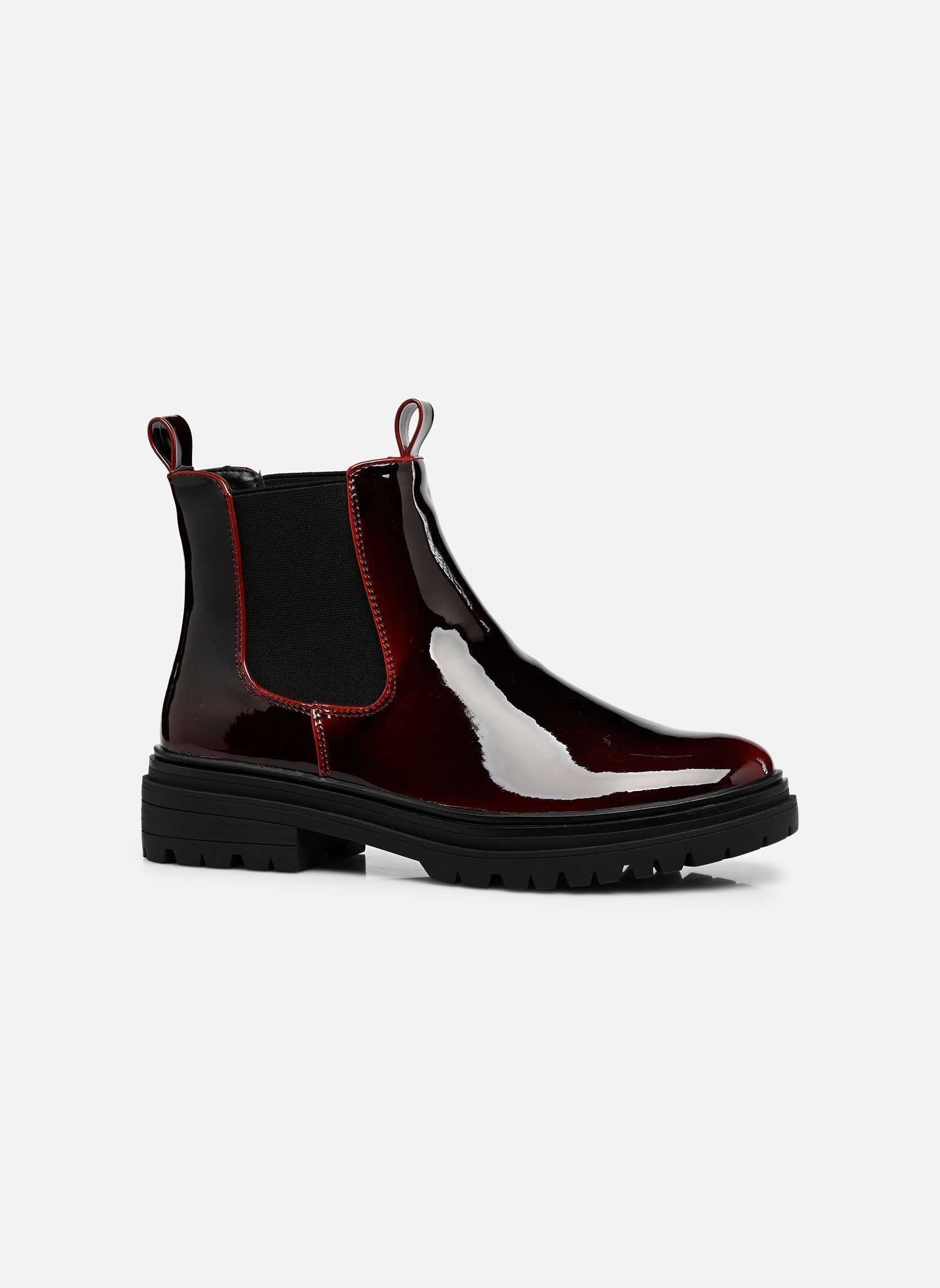 Niedrige Ankle Boots Boots THPATBUR damen bordeaux MADE BY Niedrige Ankle Boots Boots THPATBUR damen bordeaux BORDEAUX PU PATENT