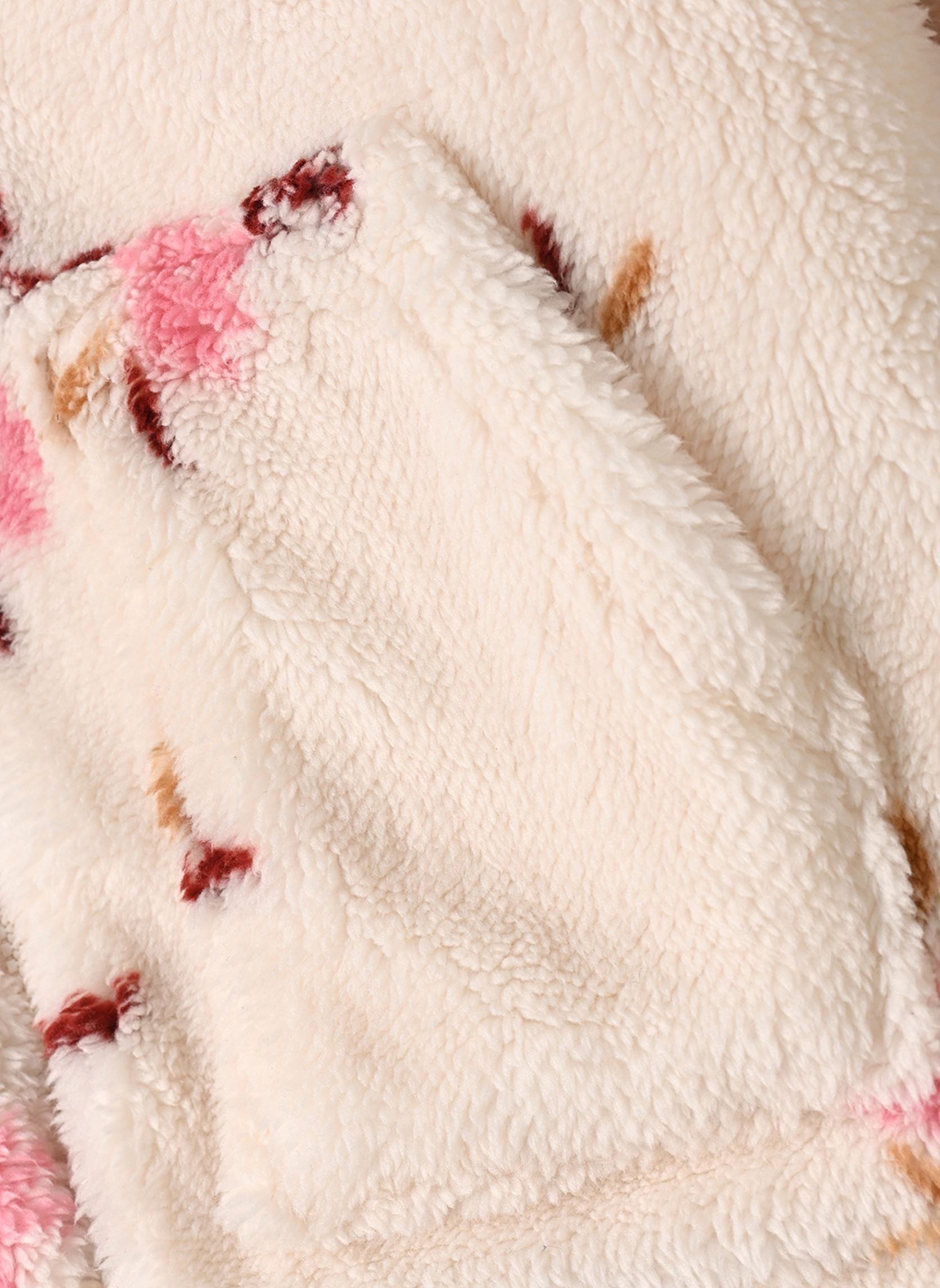 Gilets MSHERPA-FLEUR fille blanc MADE BY Gilets MSHERPA-FLEUR fille blanc FLORINA MOTIF_BEIGE