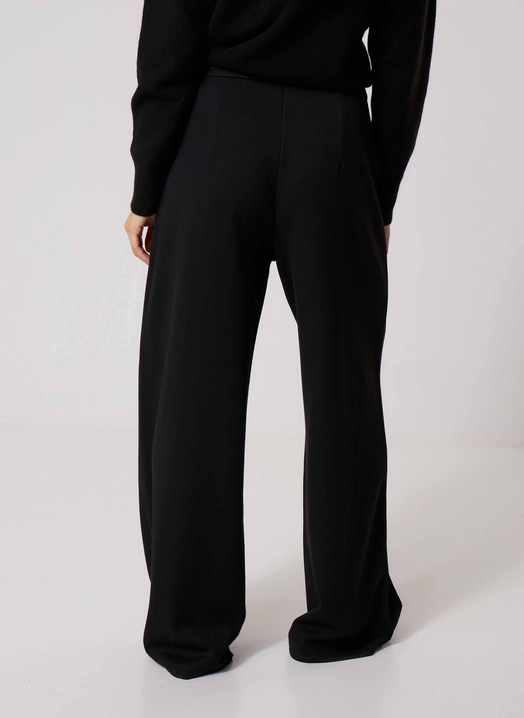Weite Hosen PANTCITY-BIJOU damen schwarz MADE BY Weite Hosen PANTCITY-BIJOU damen schwarz JET BLACK
