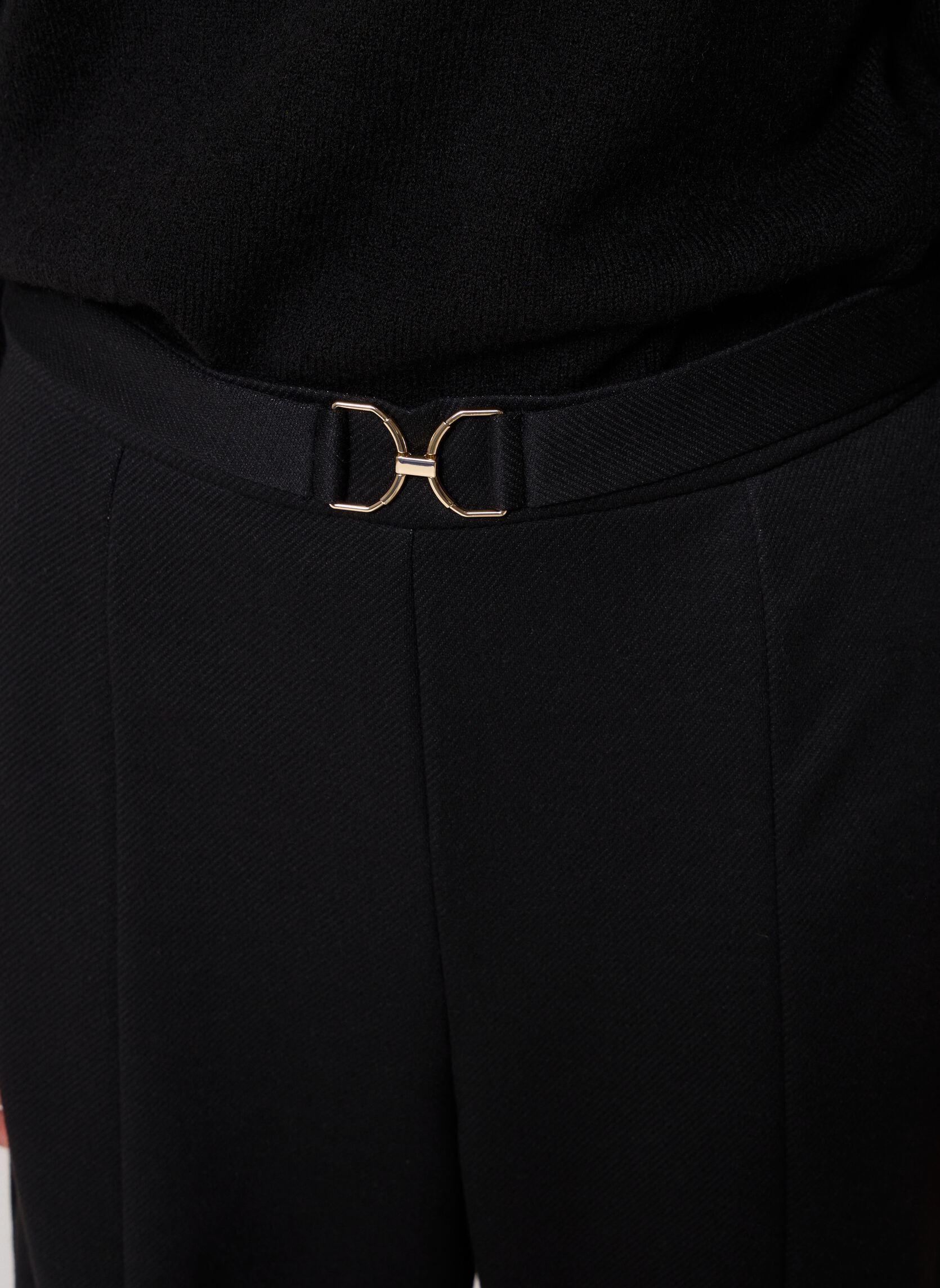 Weite Hosen PANTCITY-BIJOU damen schwarz MADE BY Weite Hosen PANTCITY-BIJOU damen schwarz JET BLACK
