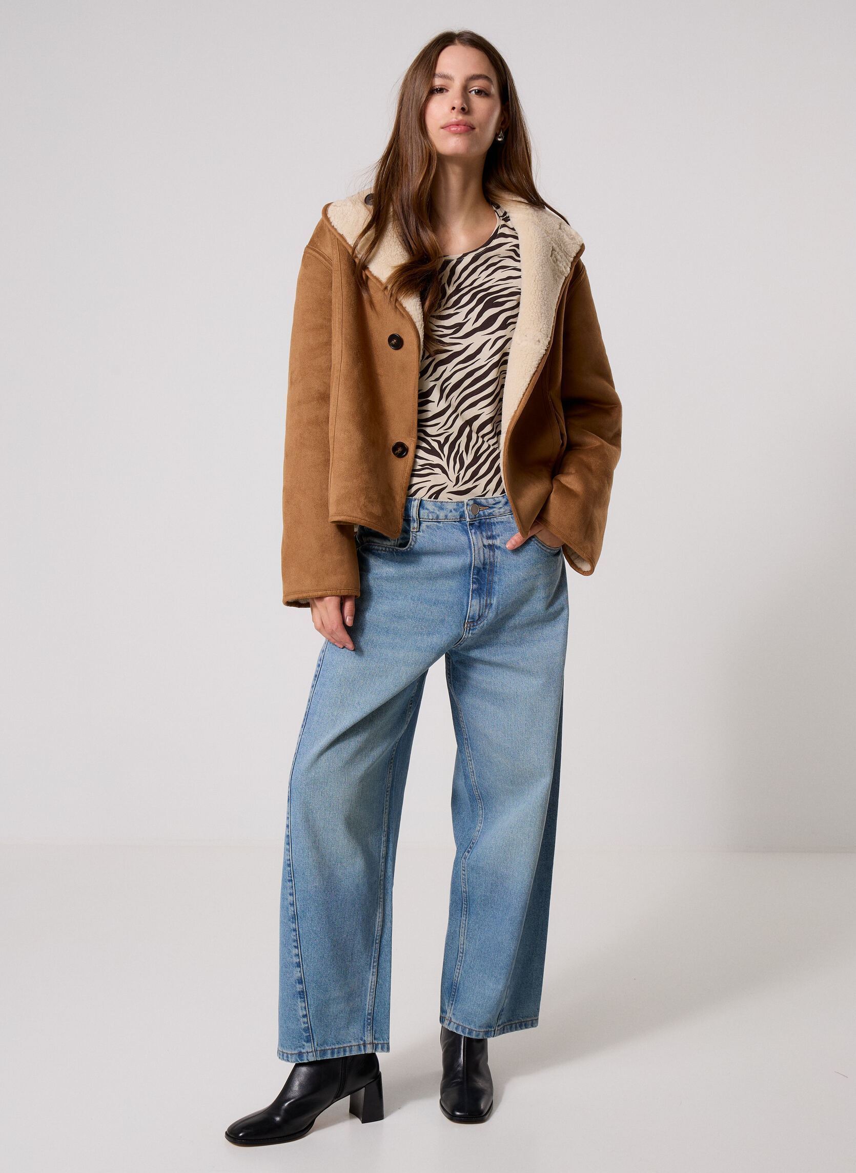 Vestes VBLAZER-FOURRURE femme marron MADE BY Vestes VBLAZER-FOURRURE femme marron CAMEL
