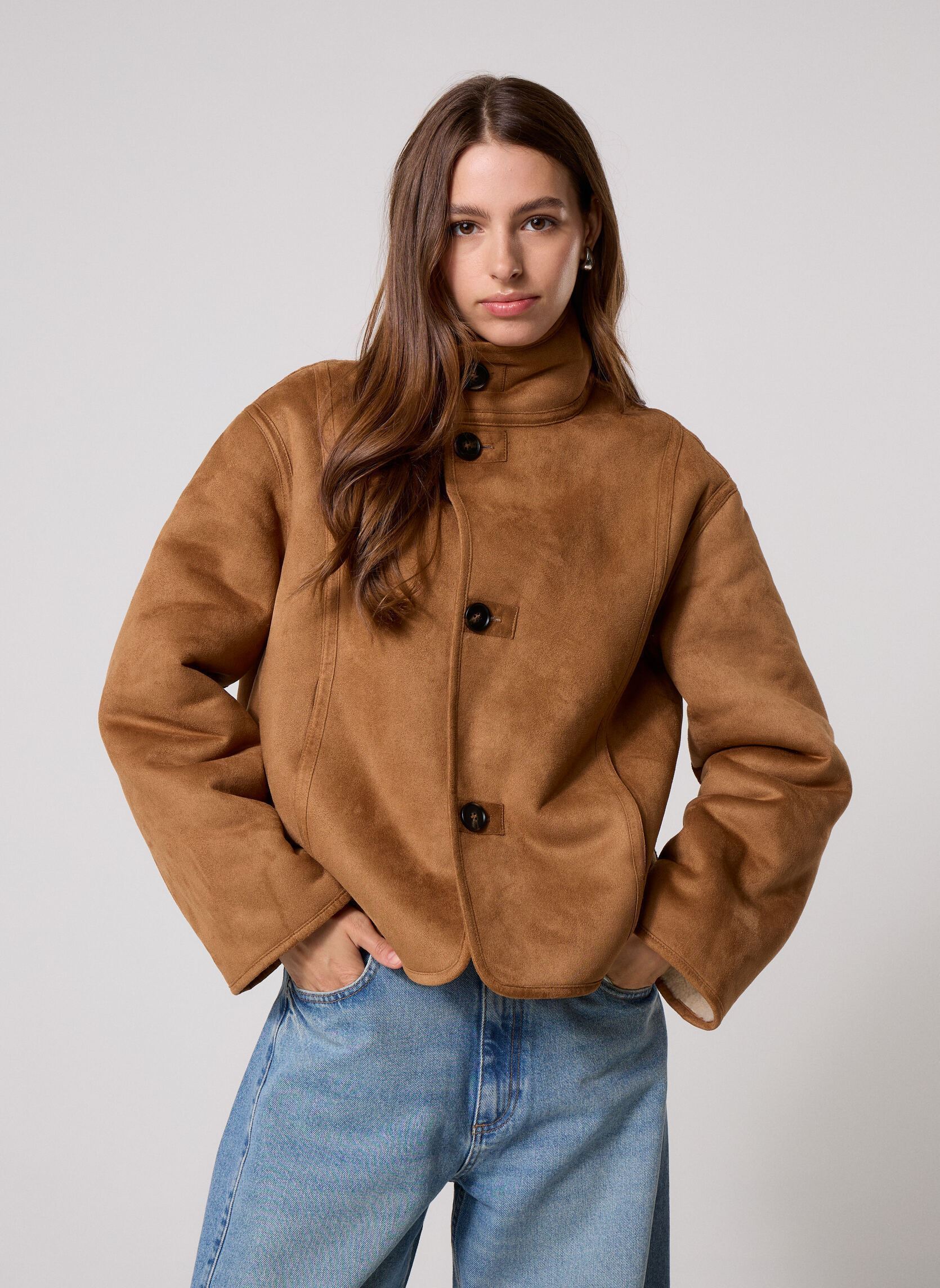 Vestes VBLAZER-FOURRURE femme marron MADE BY Vestes VBLAZER-FOURRURE femme marron CAMEL