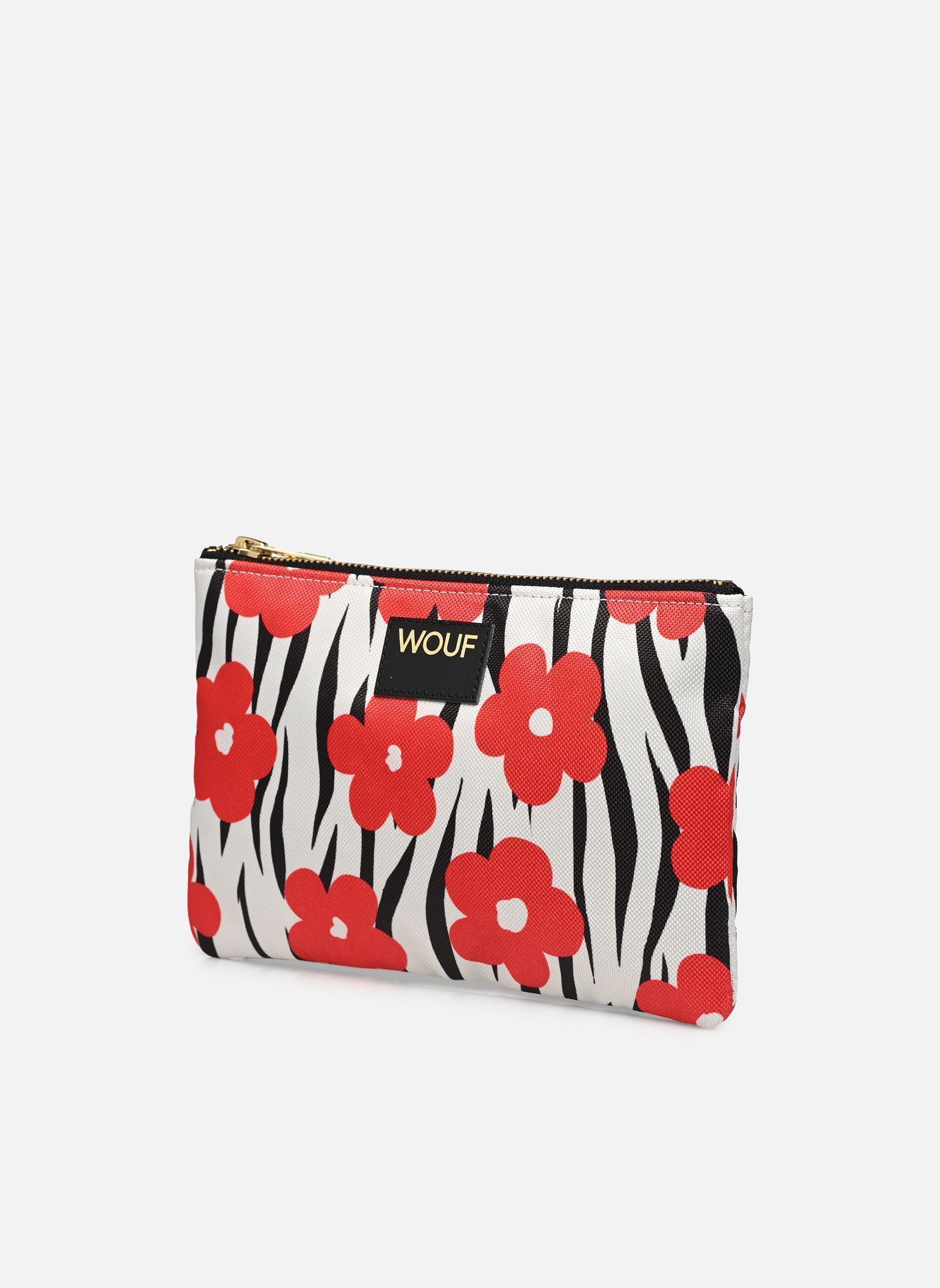 Clutches Pochette - Wildflower dames rood WOUF Clutches Pochette - Wildflower dames rood WHITE AND RED