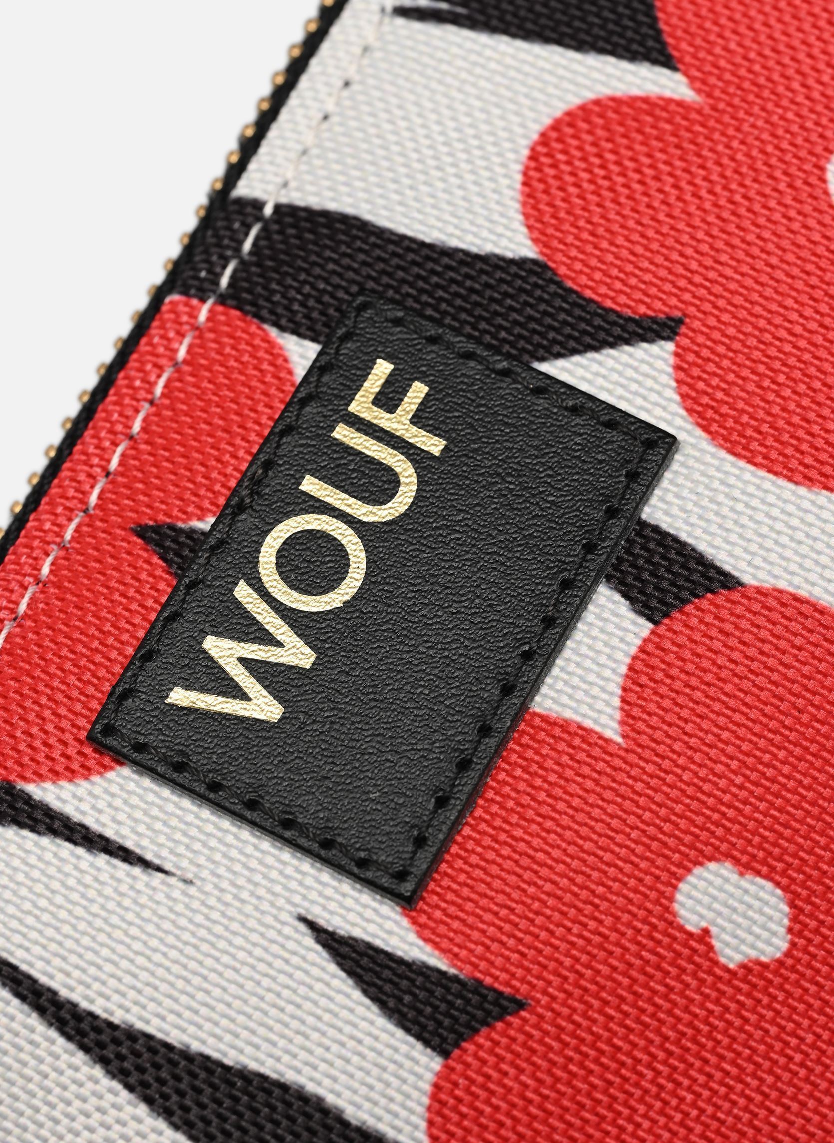 Clutches Pochette - Wildflower dames rood WOUF Clutches Pochette - Wildflower dames rood WHITE AND RED