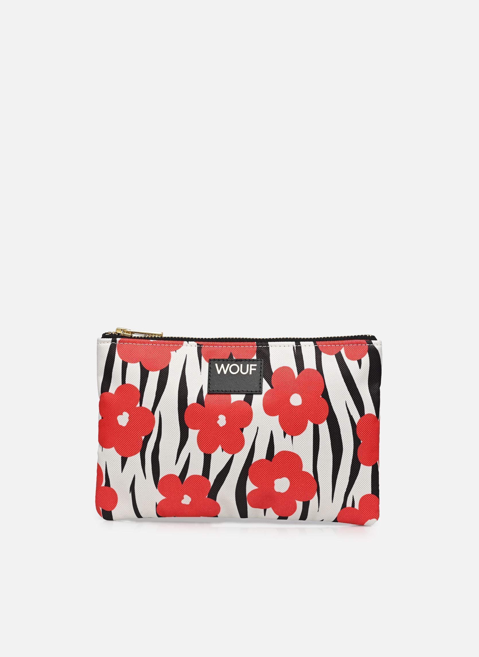 Clutches Pochette - Wildflower dames rood WOUF Clutches Pochette - Wildflower dames rood WHITE AND RED