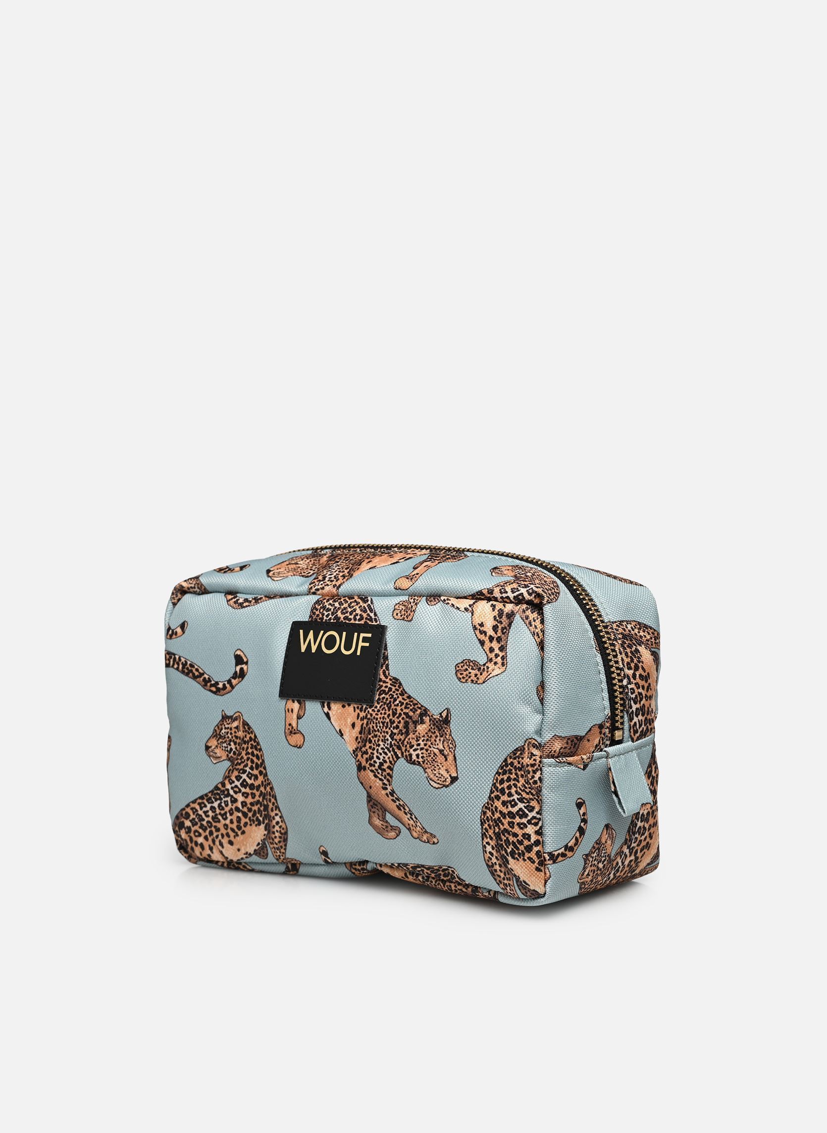 Pochettes Trousse de toilette - Emerald Leopard femme vert WOUF Pochettes Trousse de toilette - Emerald Leopard femme vert BLUE AND LIGHT BROWN