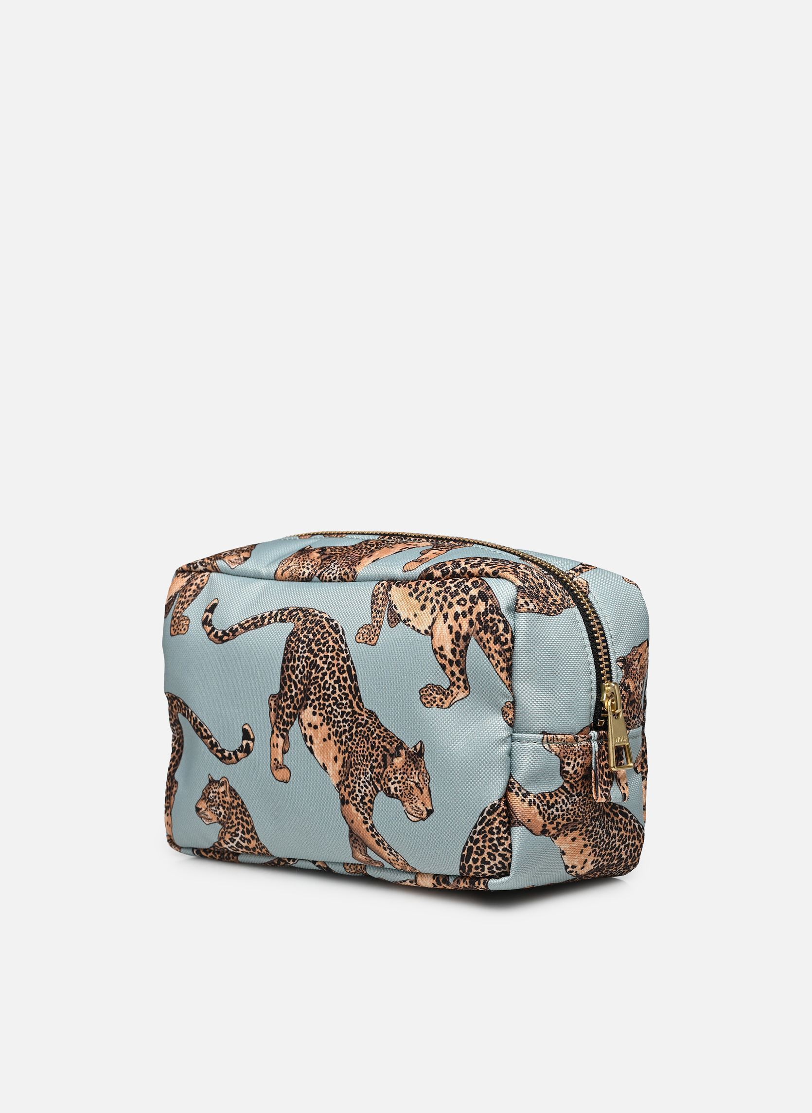 Pochettes Trousse de toilette - Emerald Leopard femme vert WOUF Pochettes Trousse de toilette - Emerald Leopard femme vert BLUE AND LIGHT BROWN