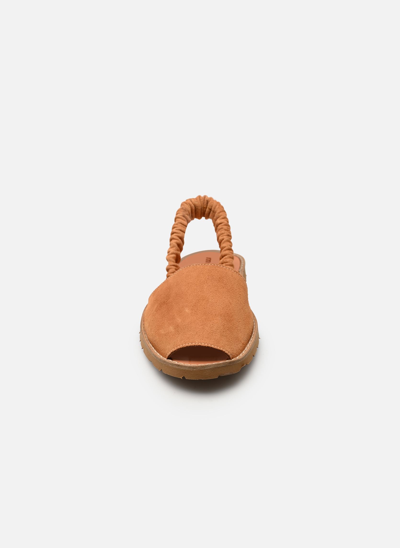 Sandalen Fruncía damen braun Minorquines Sandalen Fruncía damen braun VELOURS SAFRAN