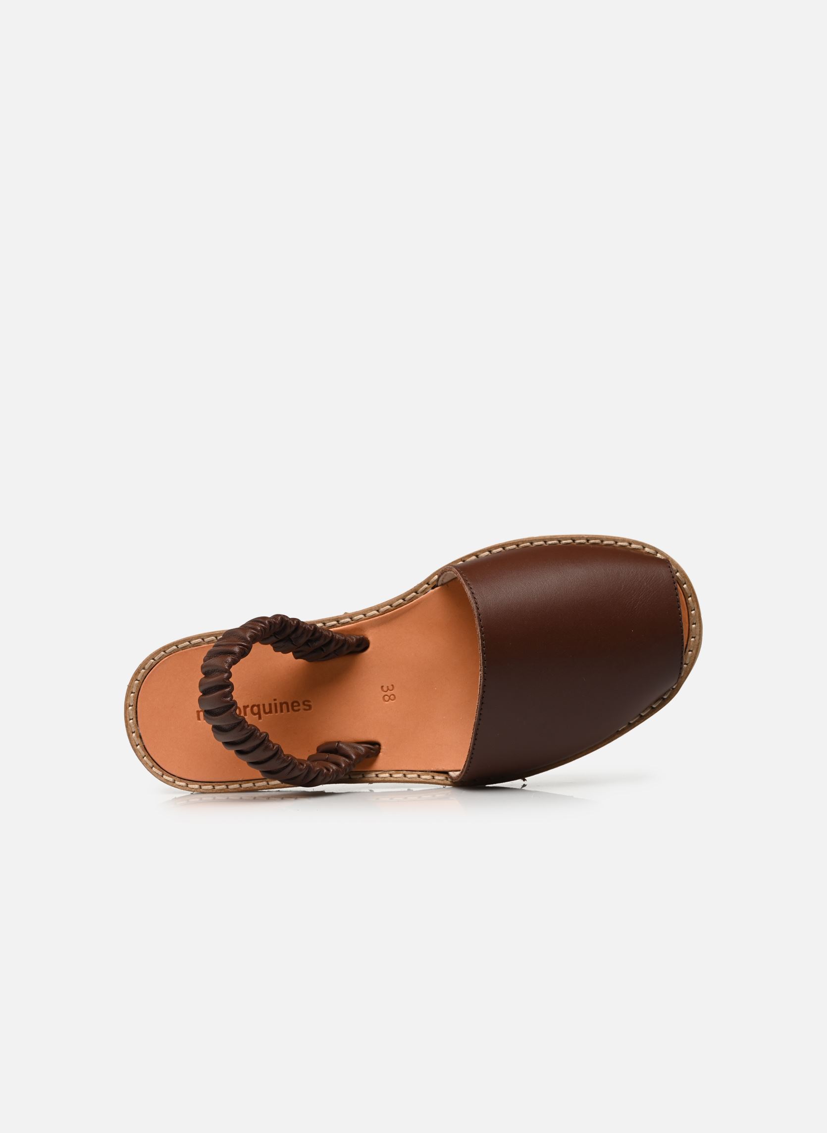Sandales Fruncía femme marron Minorquines Sandales Fruncía femme marron CUIR PALISENDER