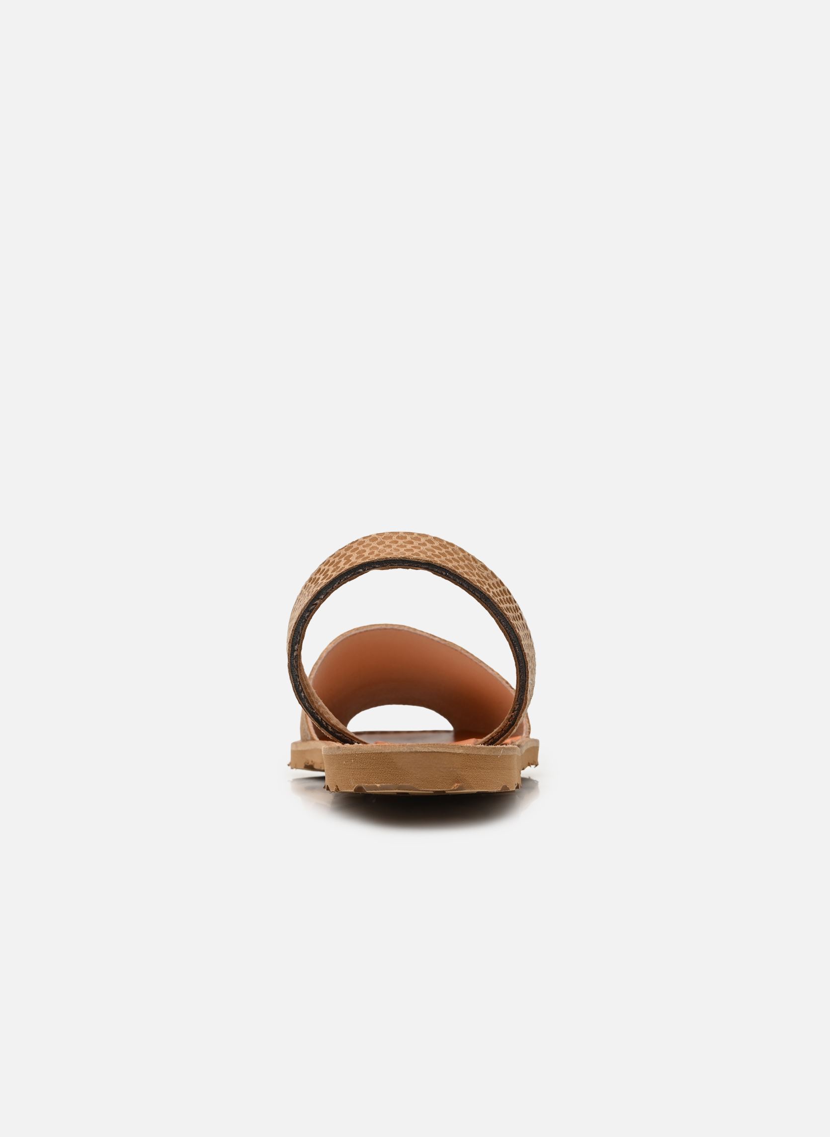 Sandales plates Avarca Cuir Lezard femme marron Minorquines Sandales plates Avarca Cuir Lezard femme marron CAMEL