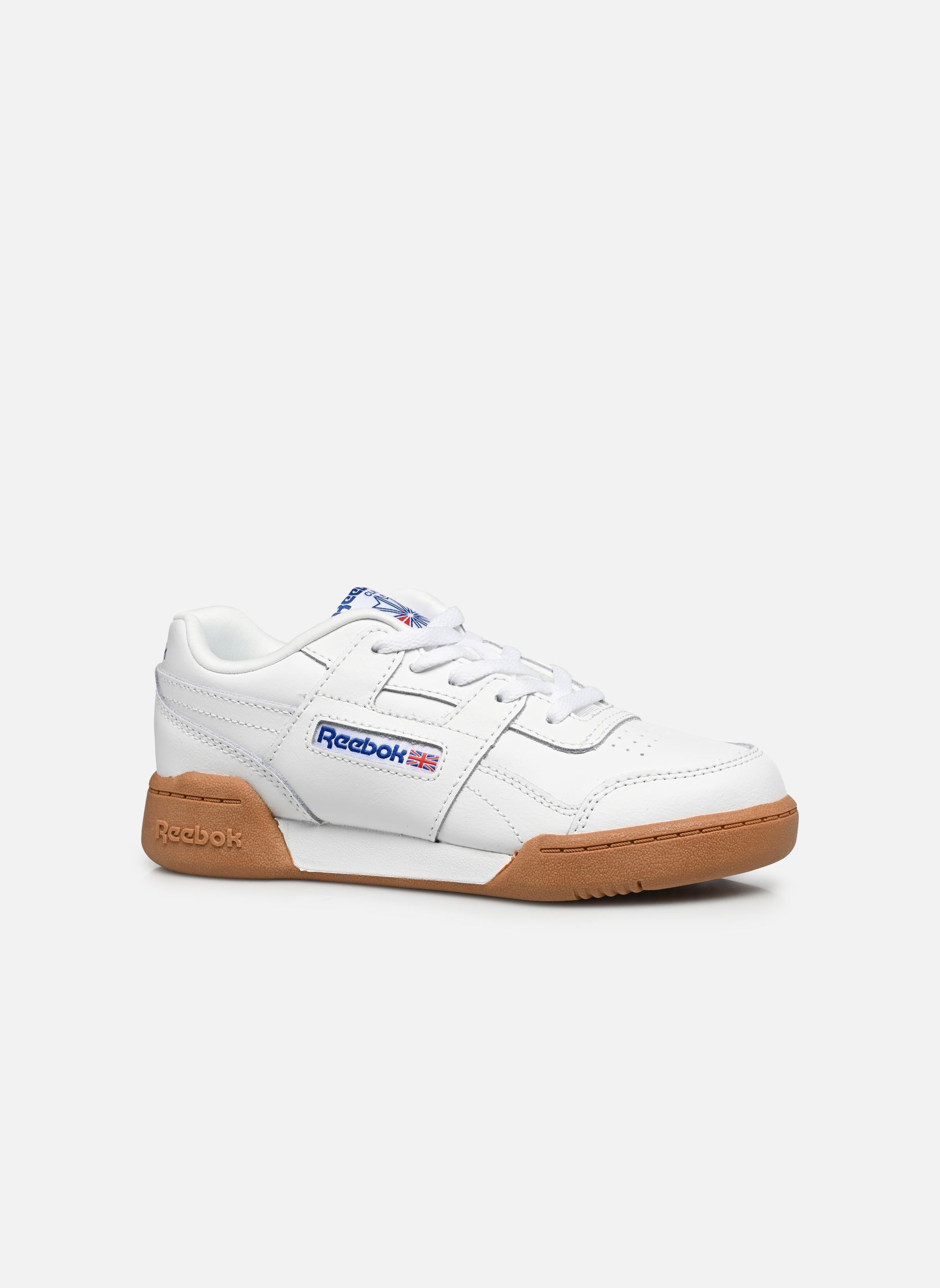 Baskets basses WORKOUT PLUS K blanc Reebok Baskets basses WORKOUT PLUS K blanc FTWRWHITE/VECTORBLUE/VECTORRED