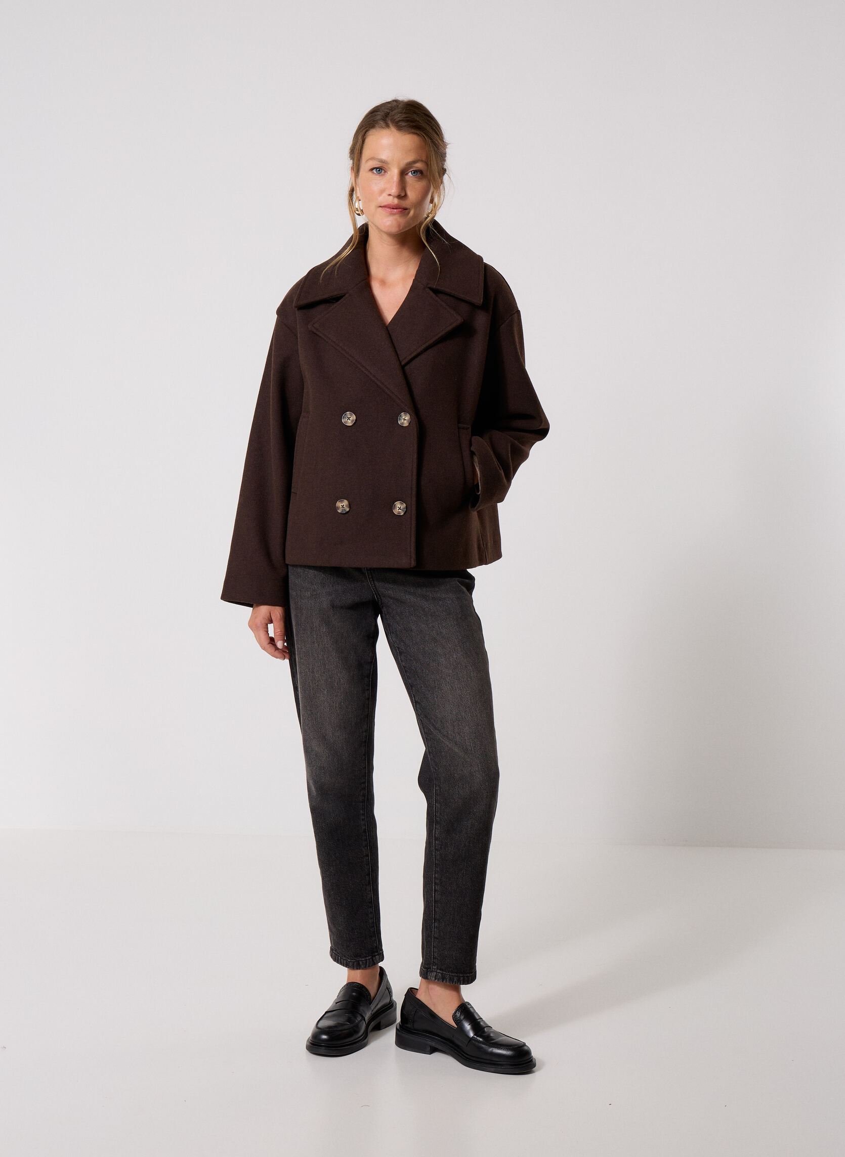 Vestes MCABAN-COURT femme marron MADE BY Vestes MCABAN-COURT femme marron BLACK COFFEE