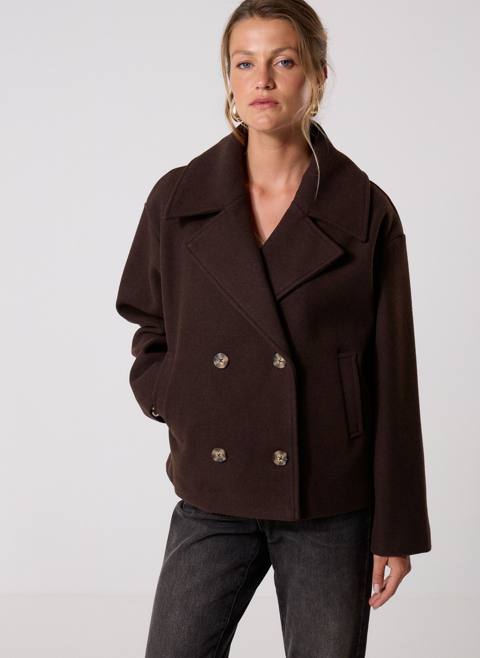 Vestes MCABAN-COURT femme marron MADE BY Vestes MCABAN-COURT femme marron BLACK COFFEE
