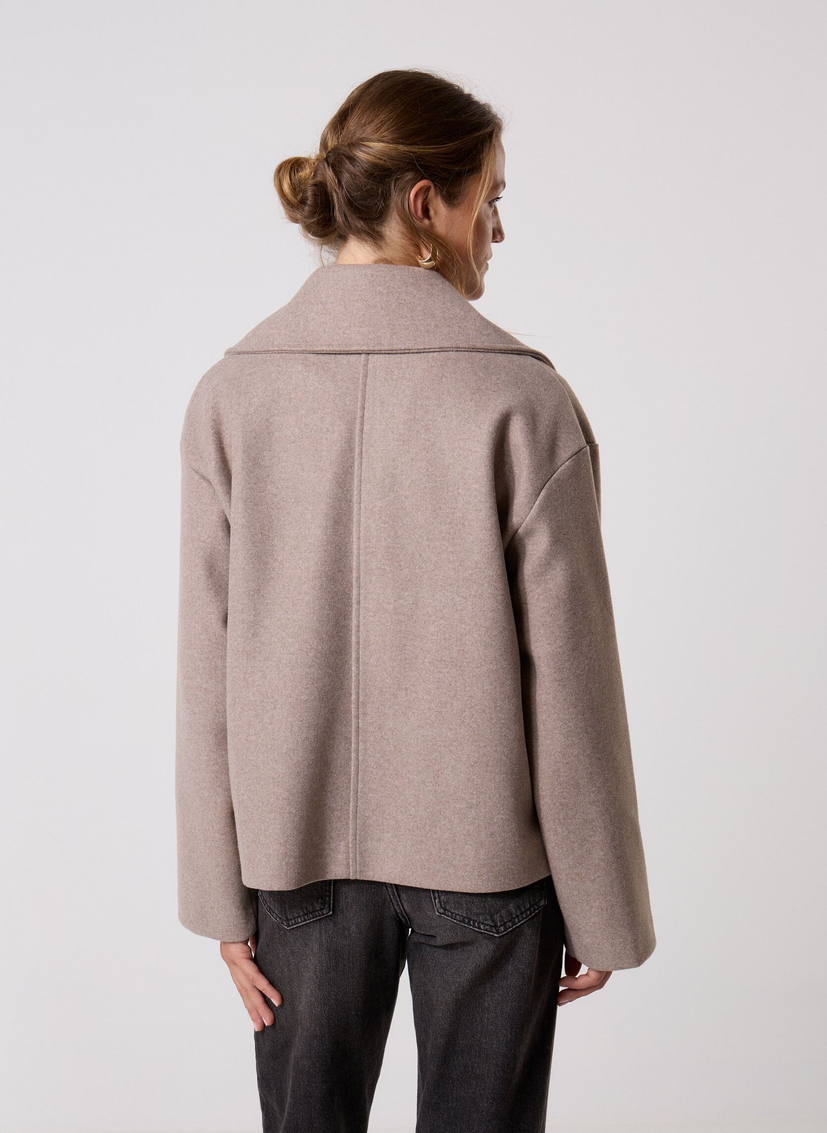 Vestes MCABAN-COURT femme beige MADE BY Vestes MCABAN-COURT femme beige BEIGE CHINE