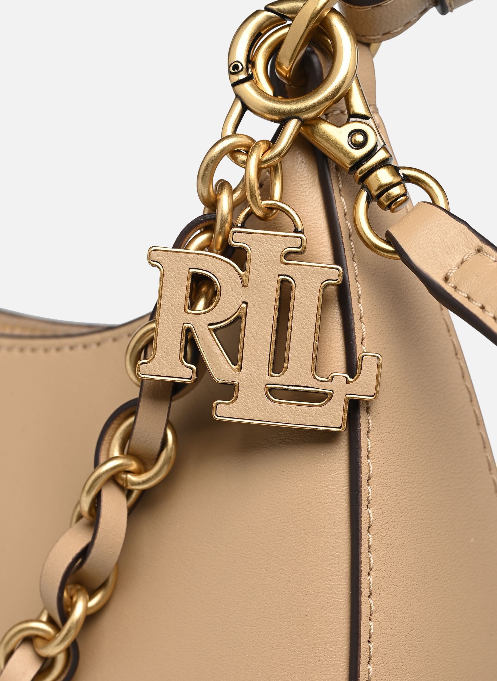 Sacs Mrcy Zp Shld-Shoulder Bag-Medium femme beige Lauren Ralph Lauren Sacs Mrcy Zp Shld-Shoulder Bag-Medium femme beige TAN
