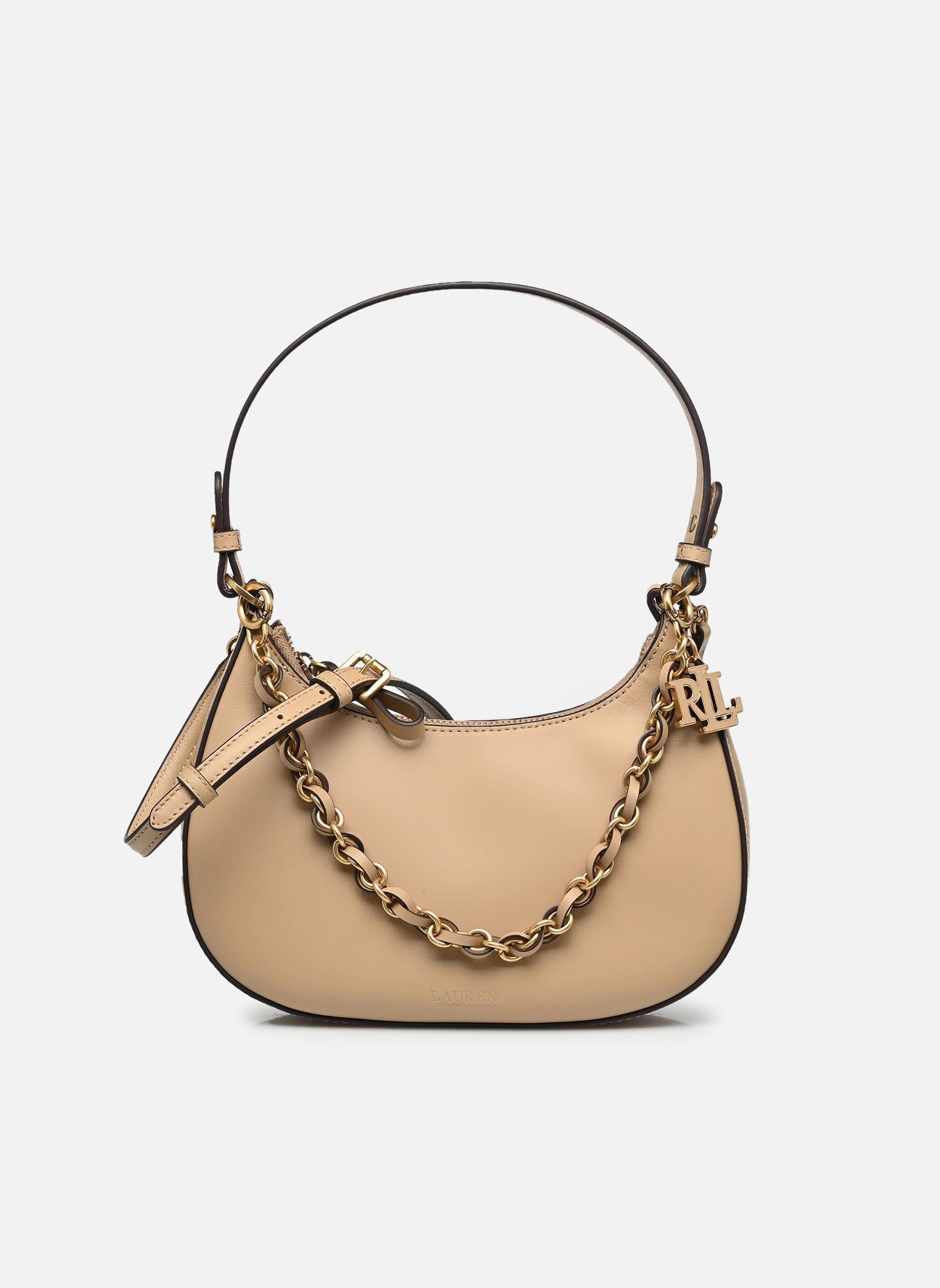 Sacs Mrcy Zp Shld-Shoulder Bag-Medium femme beige Lauren Ralph Lauren Sacs Mrcy Zp Shld-Shoulder Bag-Medium femme beige TAN