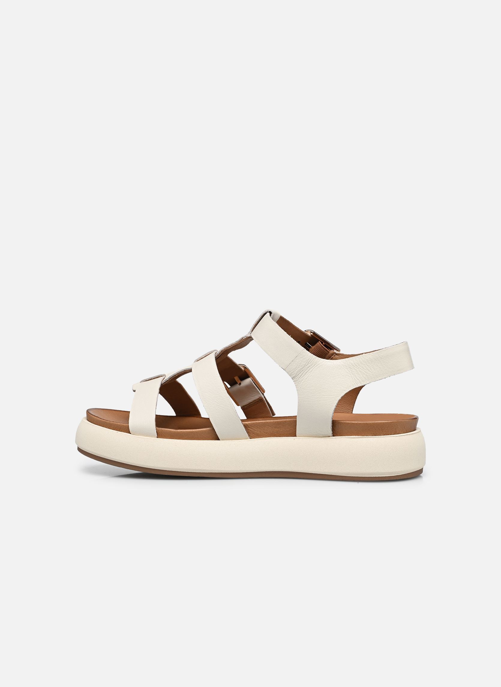 Sandales A96046 femme blanc Inuovo Sandales A96046 femme blanc CREMA