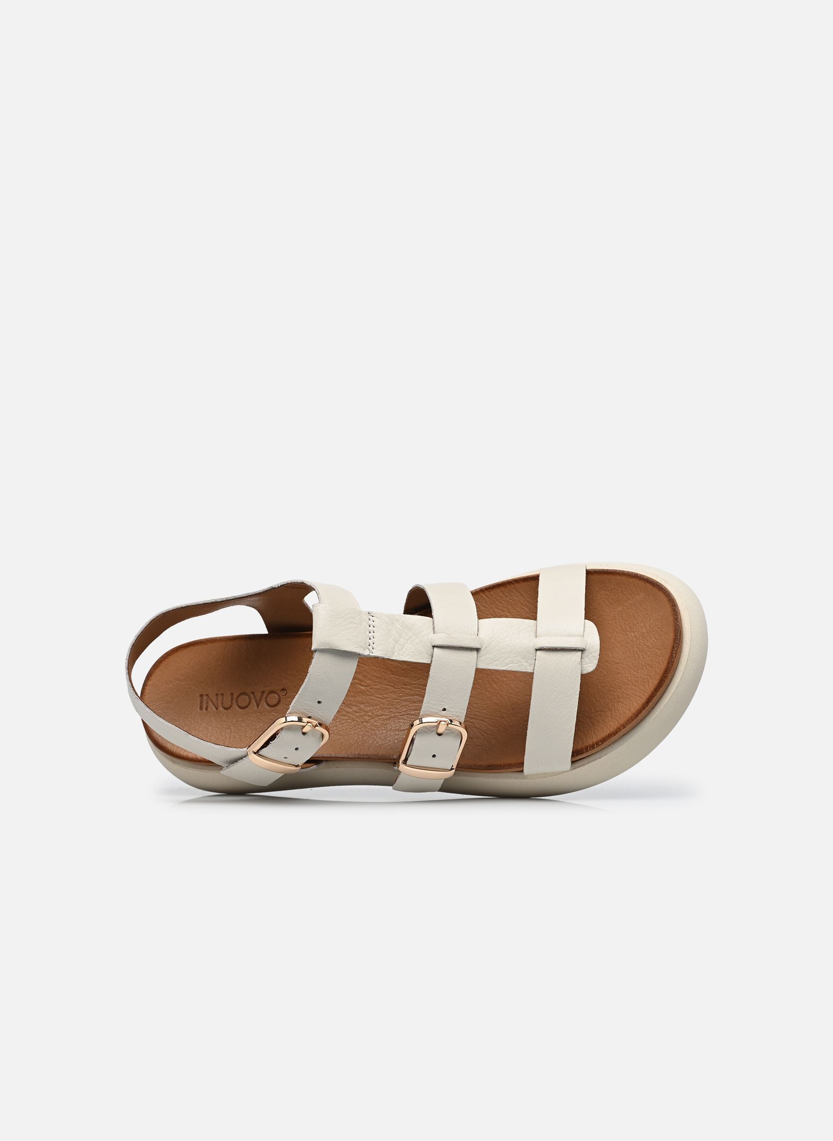 Sandales A96046 femme blanc Inuovo Sandales A96046 femme blanc CREMA