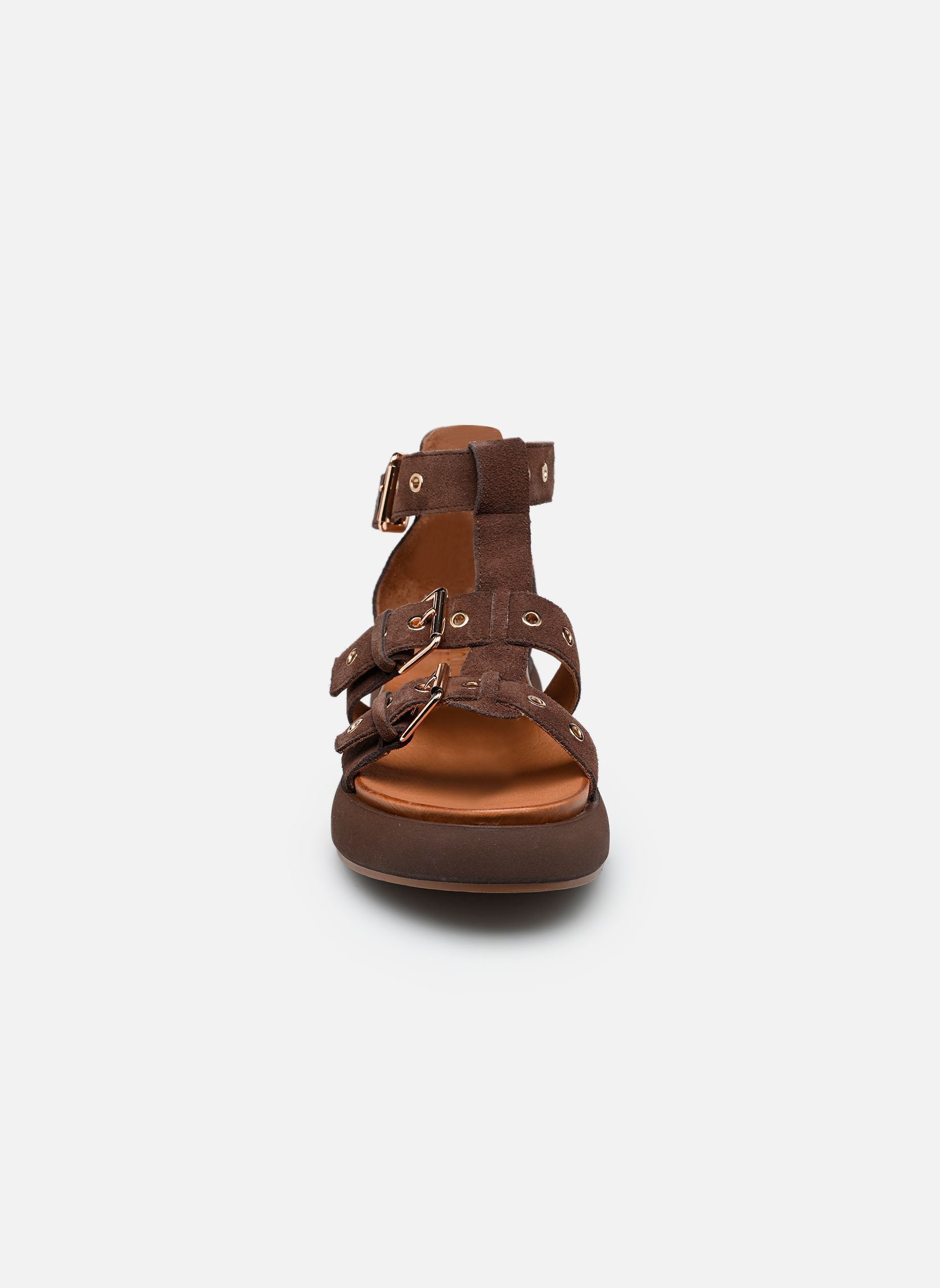 Sandalen A96073 damen braun Inuovo Sandalen A96073 damen braun SD DARK BROWN