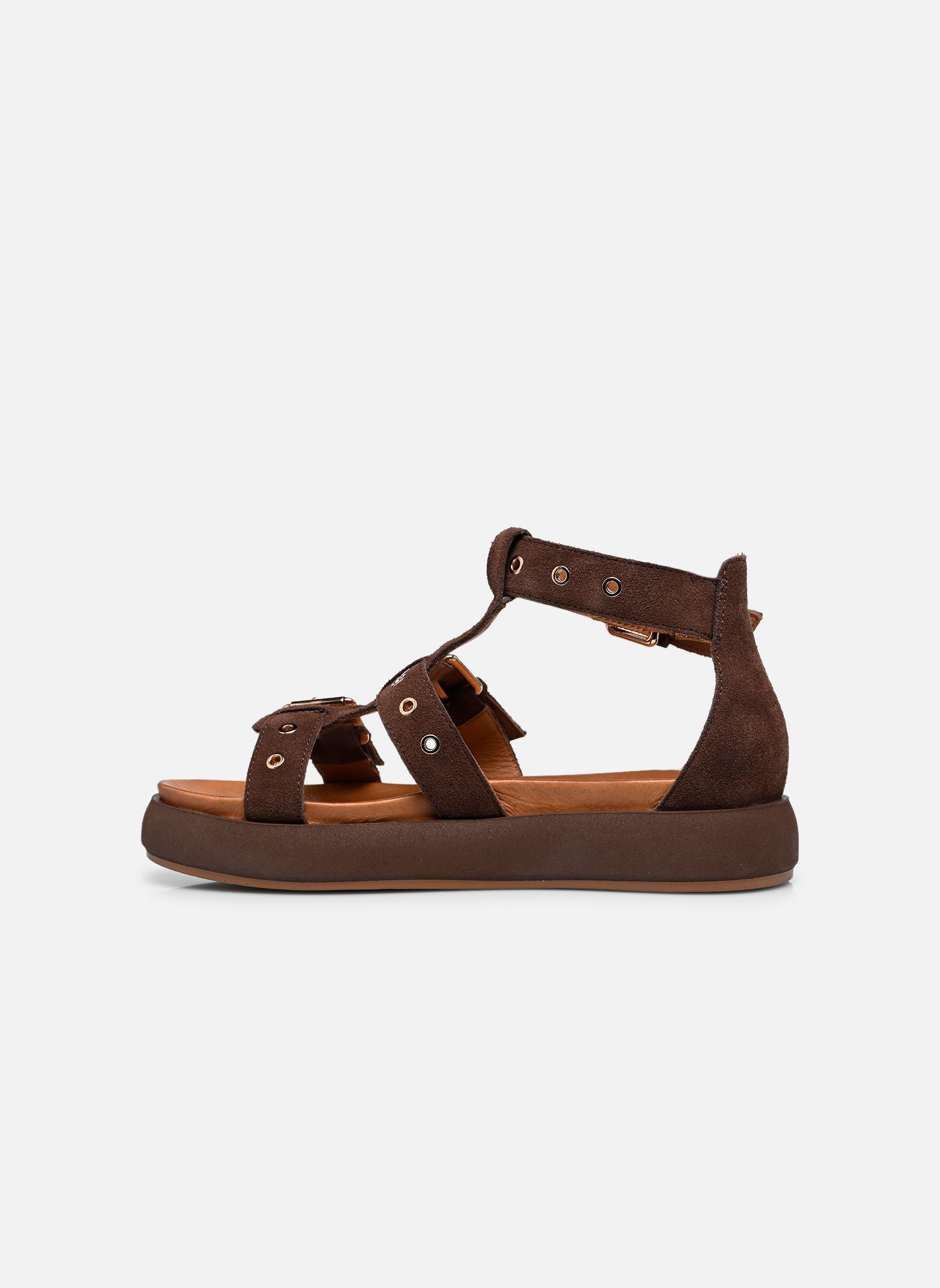 Sandalen A96073 damen braun Inuovo Sandalen A96073 damen braun SD DARK BROWN