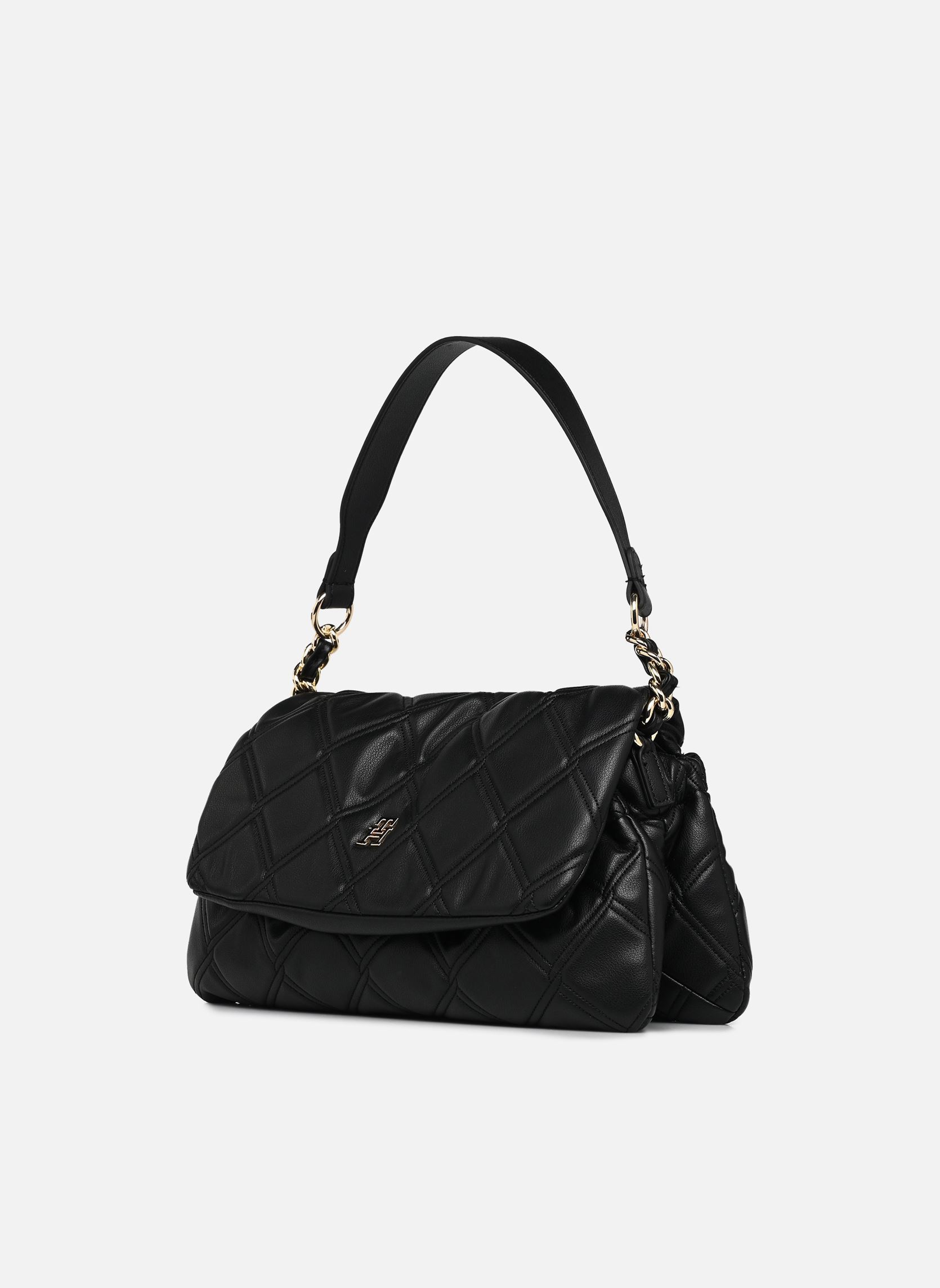 Tassen TH Feminine Shoulder Bag dames zwart Tommy Hilfiger Tassen TH Feminine Shoulder Bag dames zwart BLACK