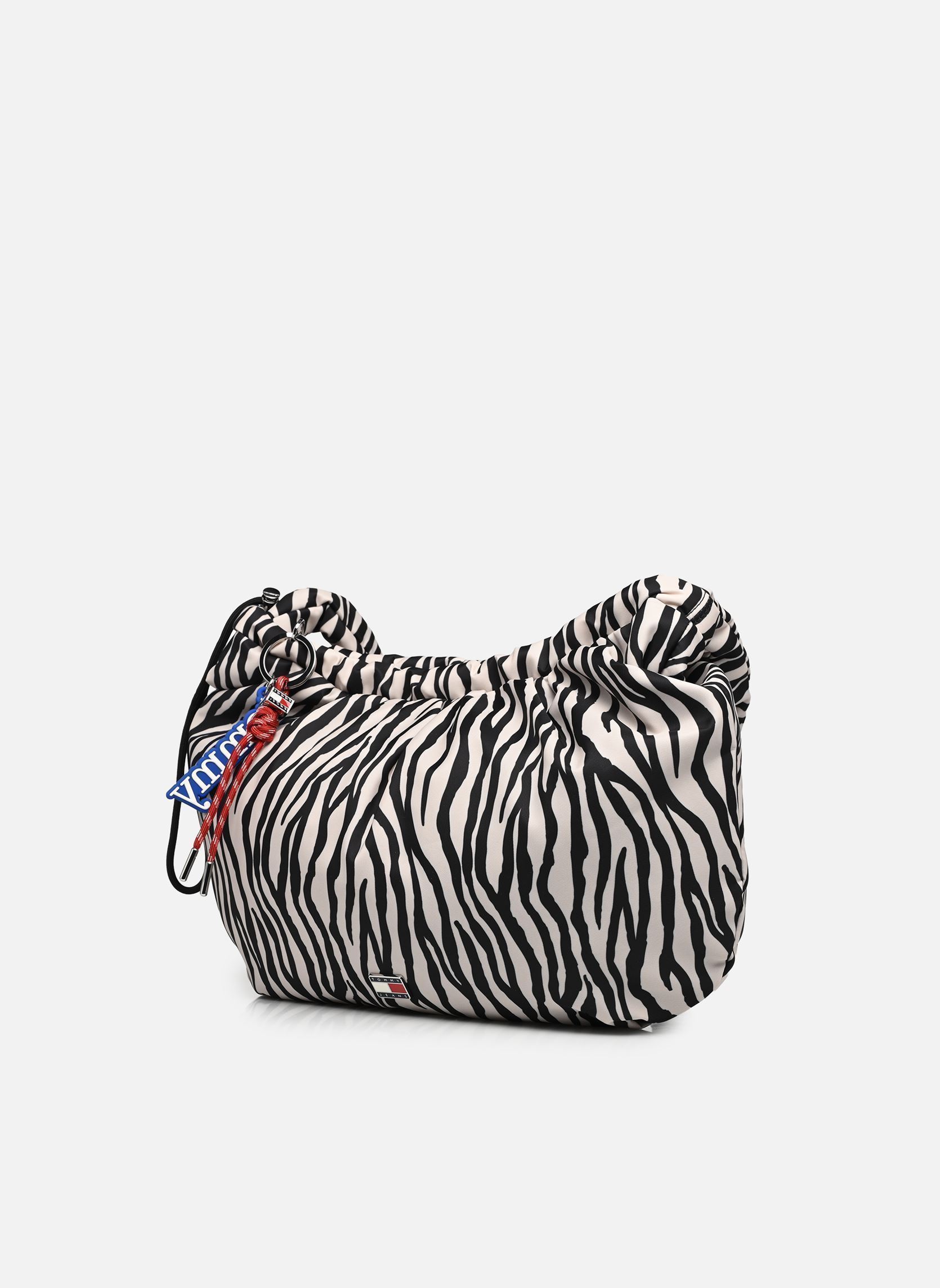 Tassen TJW Icon Charms Zebra Hobo dames wit Tommy Hilfiger Tassen TJW Icon Charms Zebra Hobo dames wit NEWSPRINT ZEBRA PRINT