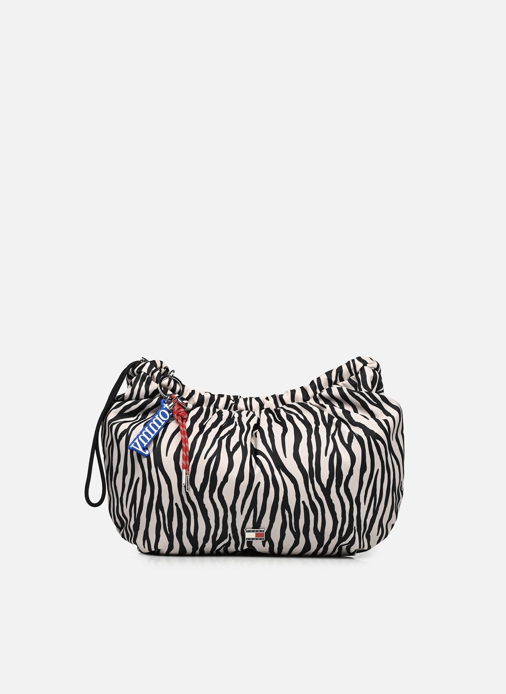 Tassen TJW Icon Charms Zebra Hobo dames wit Tommy Hilfiger Tassen TJW Icon Charms Zebra Hobo dames wit NEWSPRINT ZEBRA PRINT