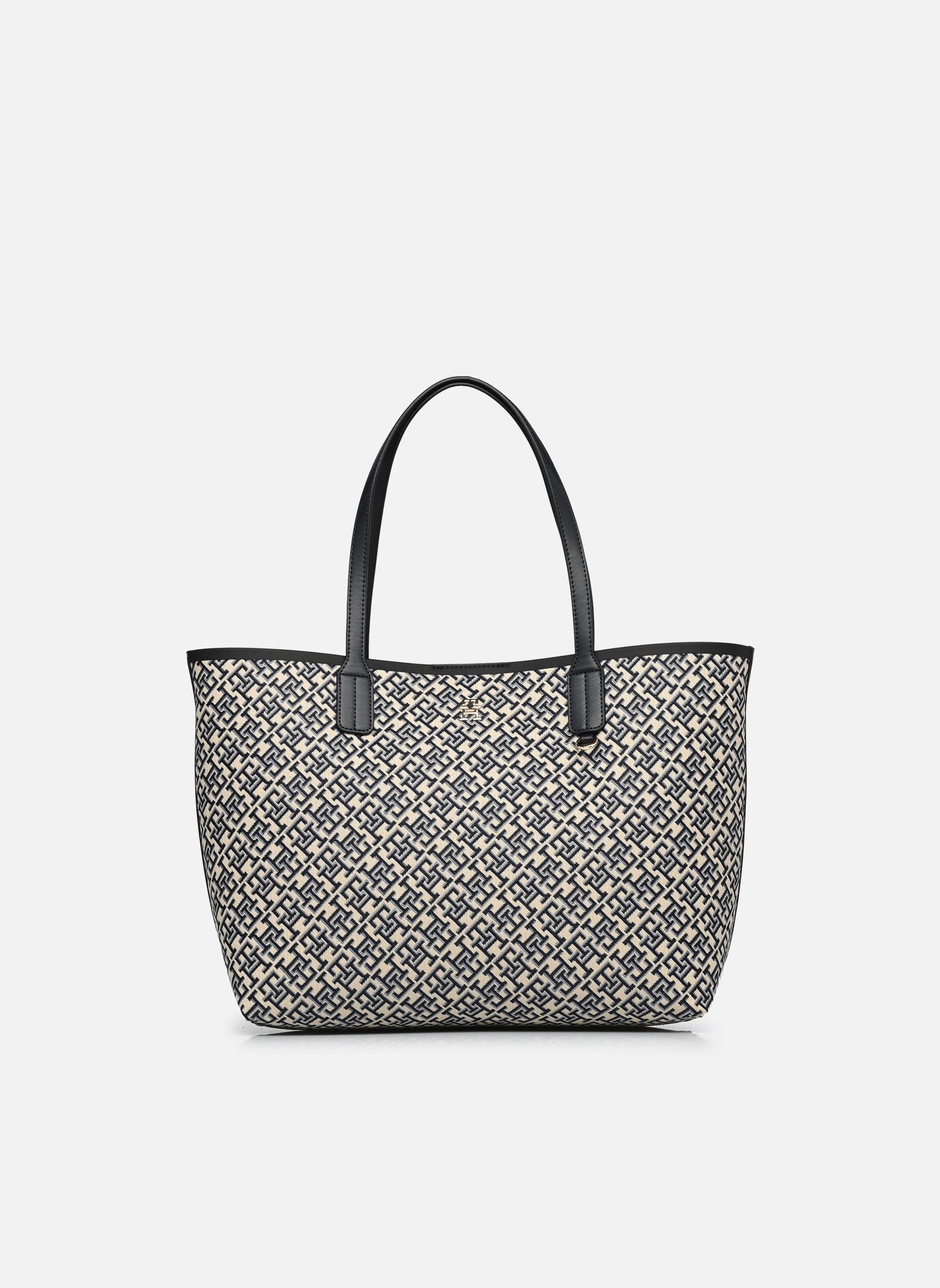 Grote winkelzak TH Icon Tote Jacquard dames blauw Tommy Hilfiger Grote winkelzak TH Icon Tote Jacquard dames blauw BLUE MONO