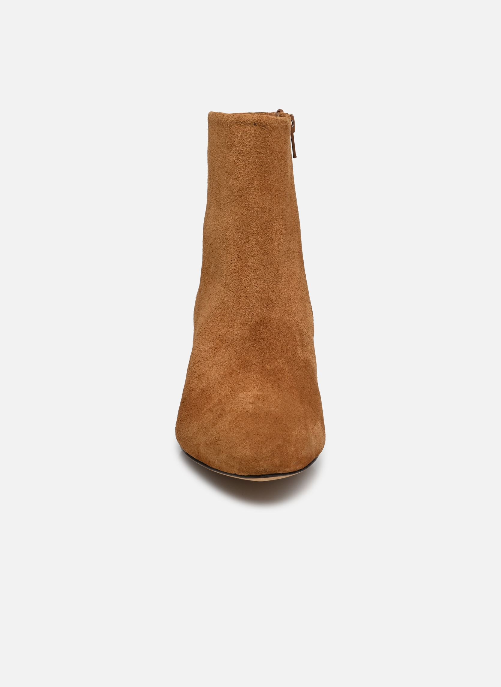 Niedrige Ankle Boots Mara-Daim damen braun Anthology Paris Niedrige Ankle Boots Mara-Daim damen braun 409 TABAC