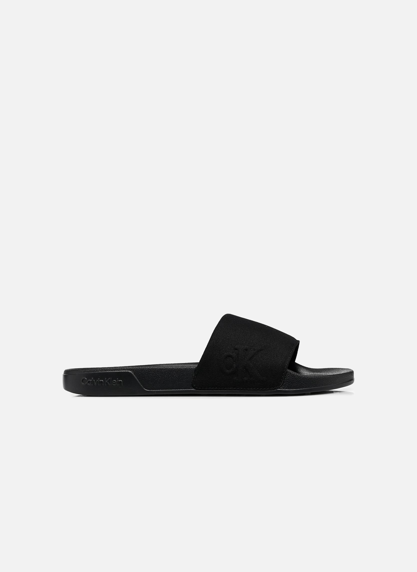 Badslippers ESS SLIDE HF SIDE LO heren zwart Calvin Klein Badslippers ESS SLIDE HF SIDE LO heren zwart TRIPLE BLACK