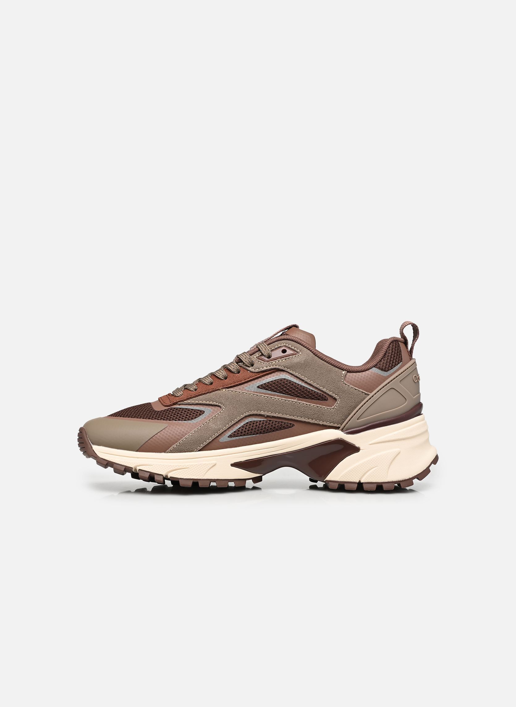 Baskets basses HIKE RUNNER CK STRIP femme marron Calvin Klein Baskets basses HIKE RUNNER CK STRIP femme marron ROASTED NUTMEG/NUTMEG/LIGHT CA