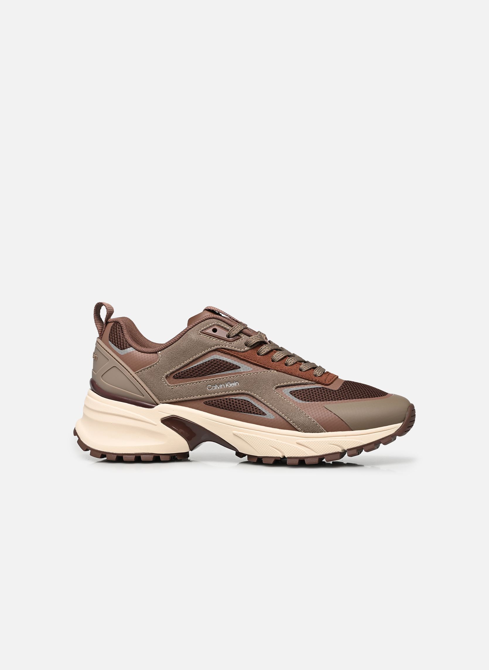 Baskets basses HIKE RUNNER CK STRIP femme marron Calvin Klein Baskets basses HIKE RUNNER CK STRIP femme marron ROASTED NUTMEG/NUTMEG/LIGHT CA