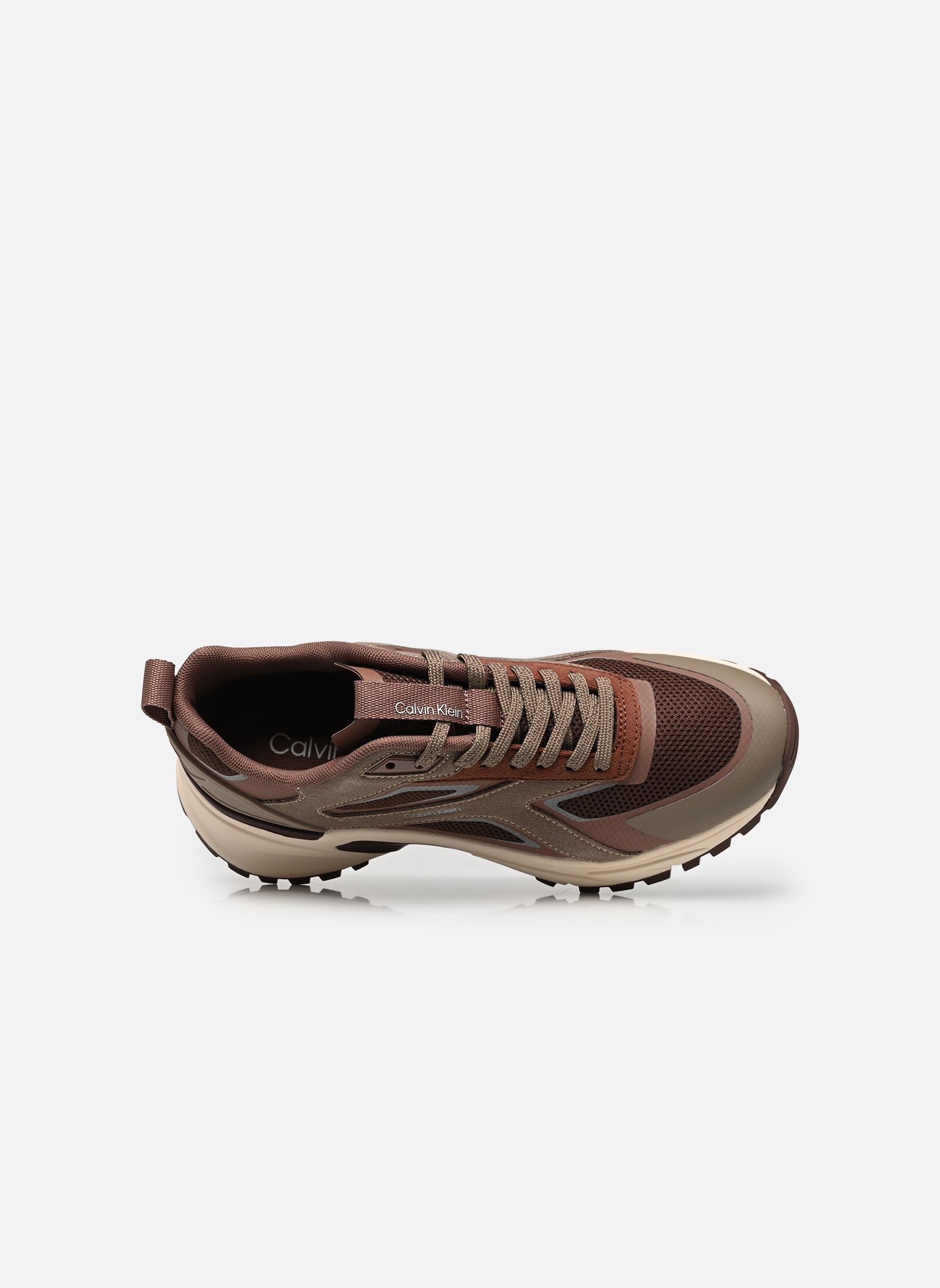 Baskets basses HIKE RUNNER CK STRIP femme marron Calvin Klein Baskets basses HIKE RUNNER CK STRIP femme marron ROASTED NUTMEG/NUTMEG/LIGHT CA