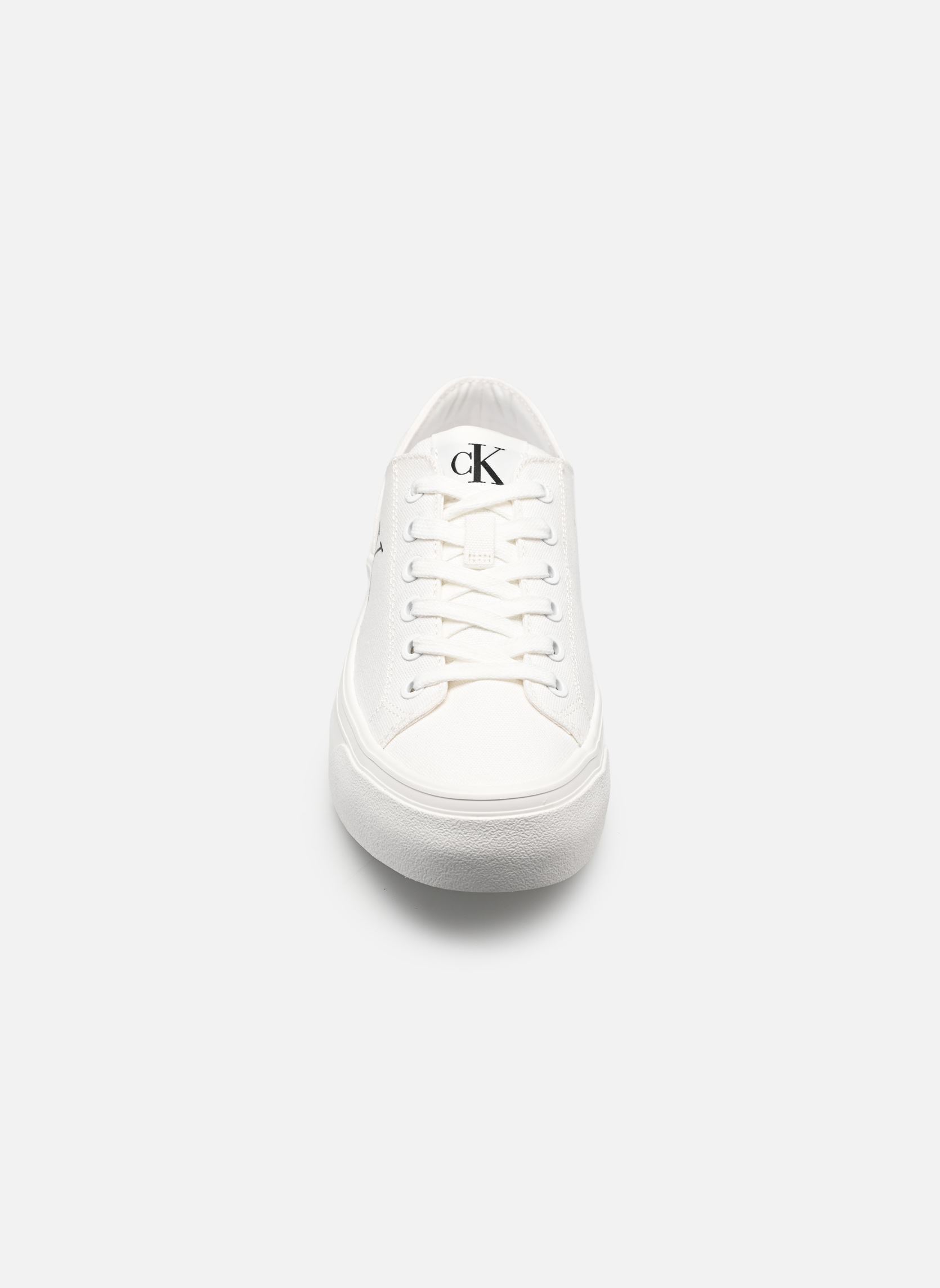 Baskets basses VULC FLATFORM LOW CA femme blanc Calvin Klein Baskets basses VULC FLATFORM LOW CA femme blanc BRIGHT WHITE/BLACK