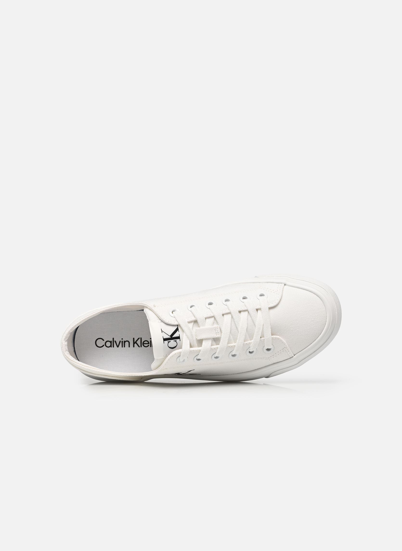 Baskets basses VULC FLATFORM LOW CA femme blanc Calvin Klein Baskets basses VULC FLATFORM LOW CA femme blanc BRIGHT WHITE/BLACK