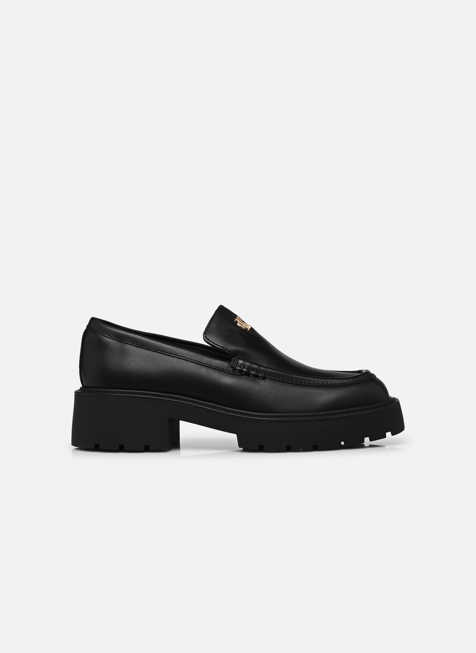Mocassins CHUNKY LOAFER LTH HD dames zwart Calvin Klein Mocassins CHUNKY LOAFER LTH HD dames zwart TRIPLE BLACK