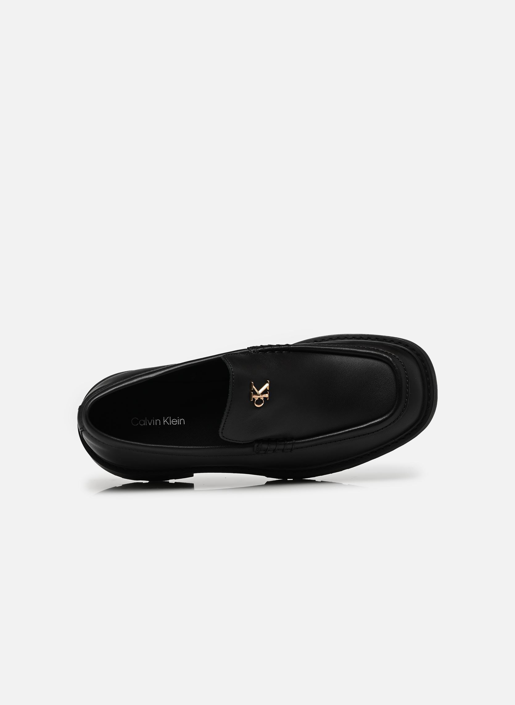 Mocassins CHUNKY LOAFER LTH HD dames zwart Calvin Klein Mocassins CHUNKY LOAFER LTH HD dames zwart TRIPLE BLACK